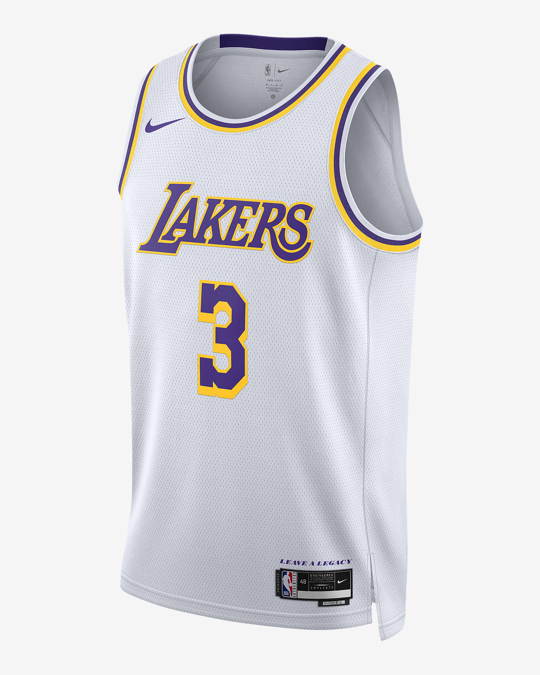 Los Angeles Lakers Association Edition 2022/23 Men's Nike Dri-FIT NBA Swingman Jersey - White