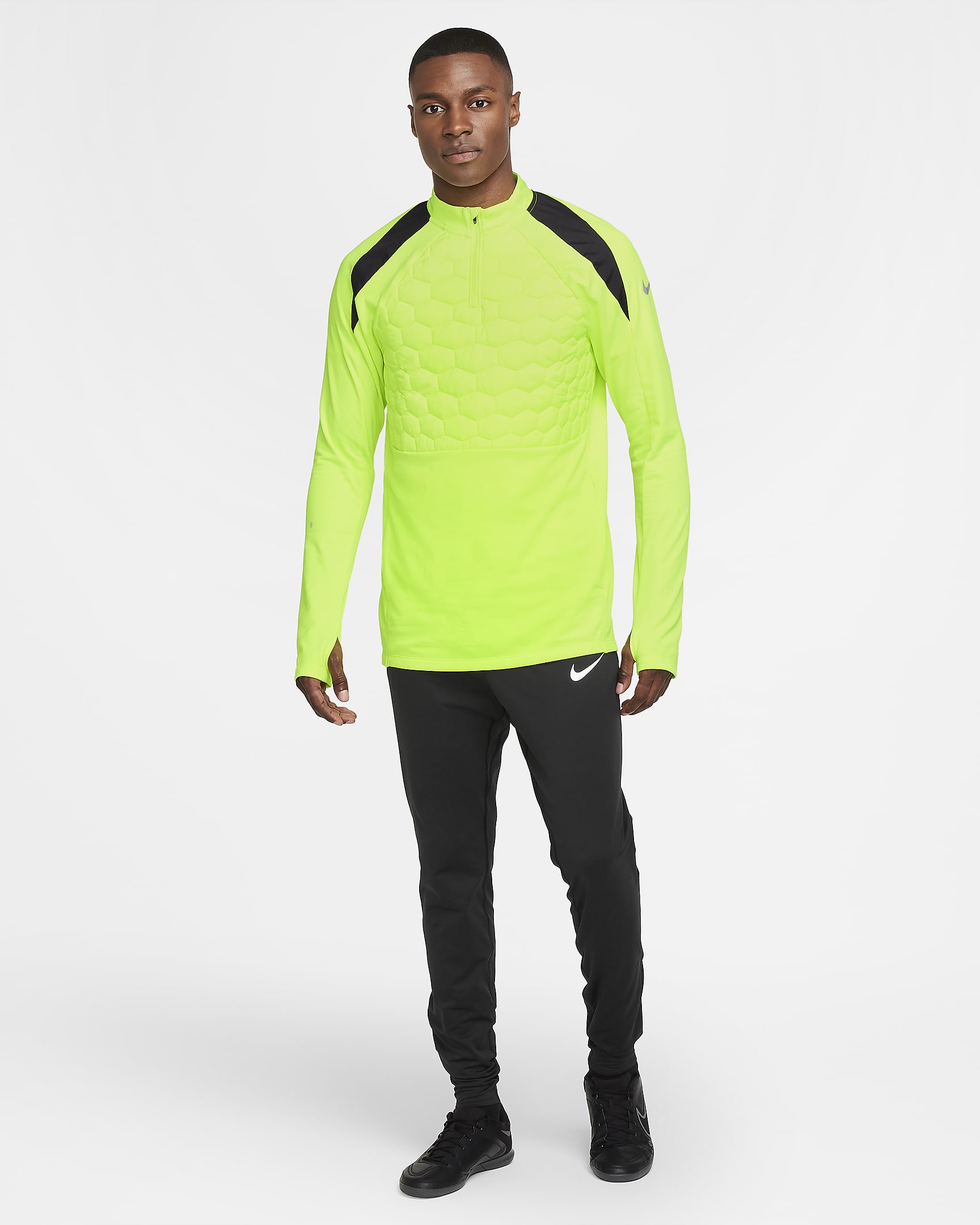 Nike Strike Men's Therma-FIT Football Drill Top - Volt