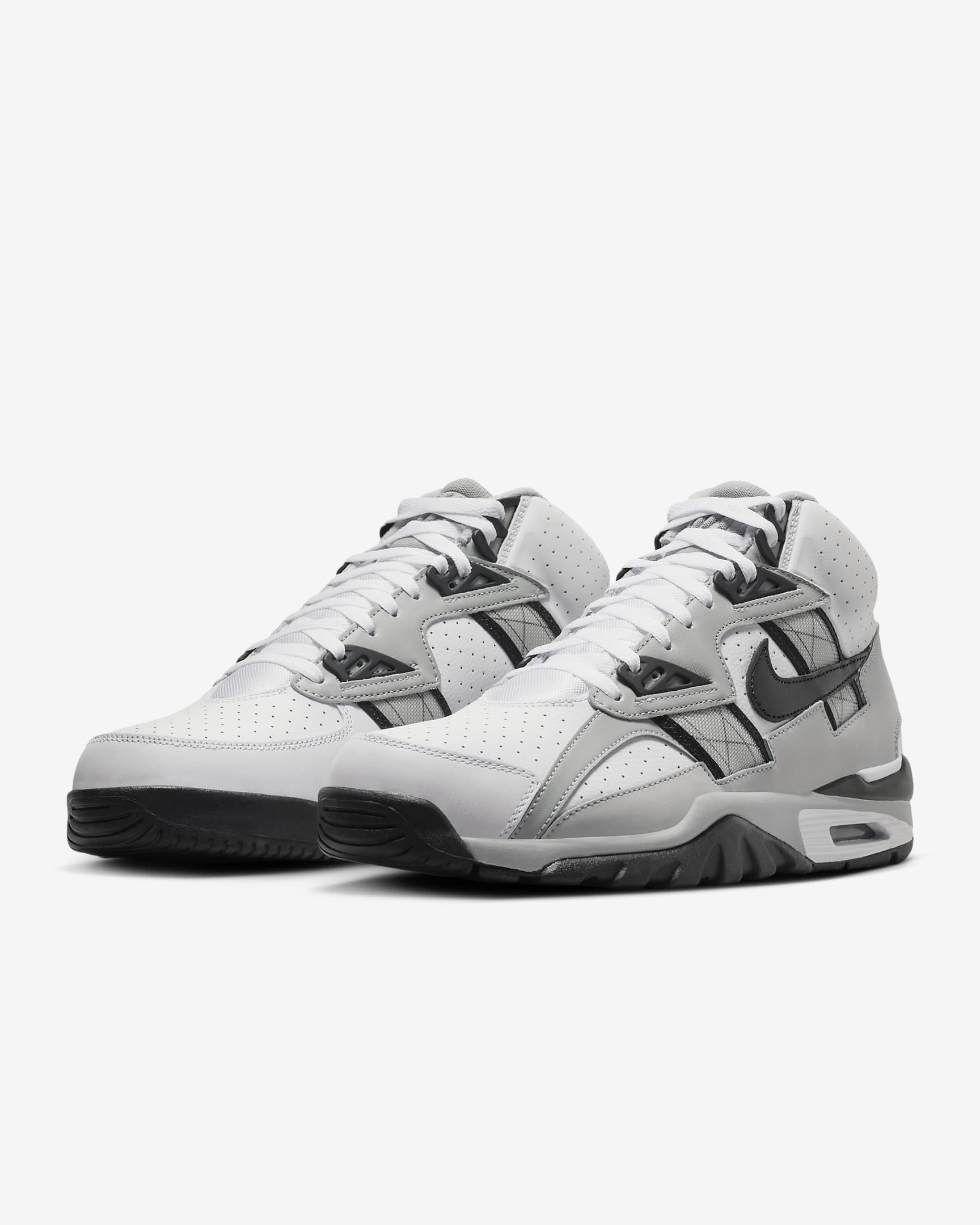 Nike Air Trainer SC High Men's Shoes - White/Light Smoke Grey/Black