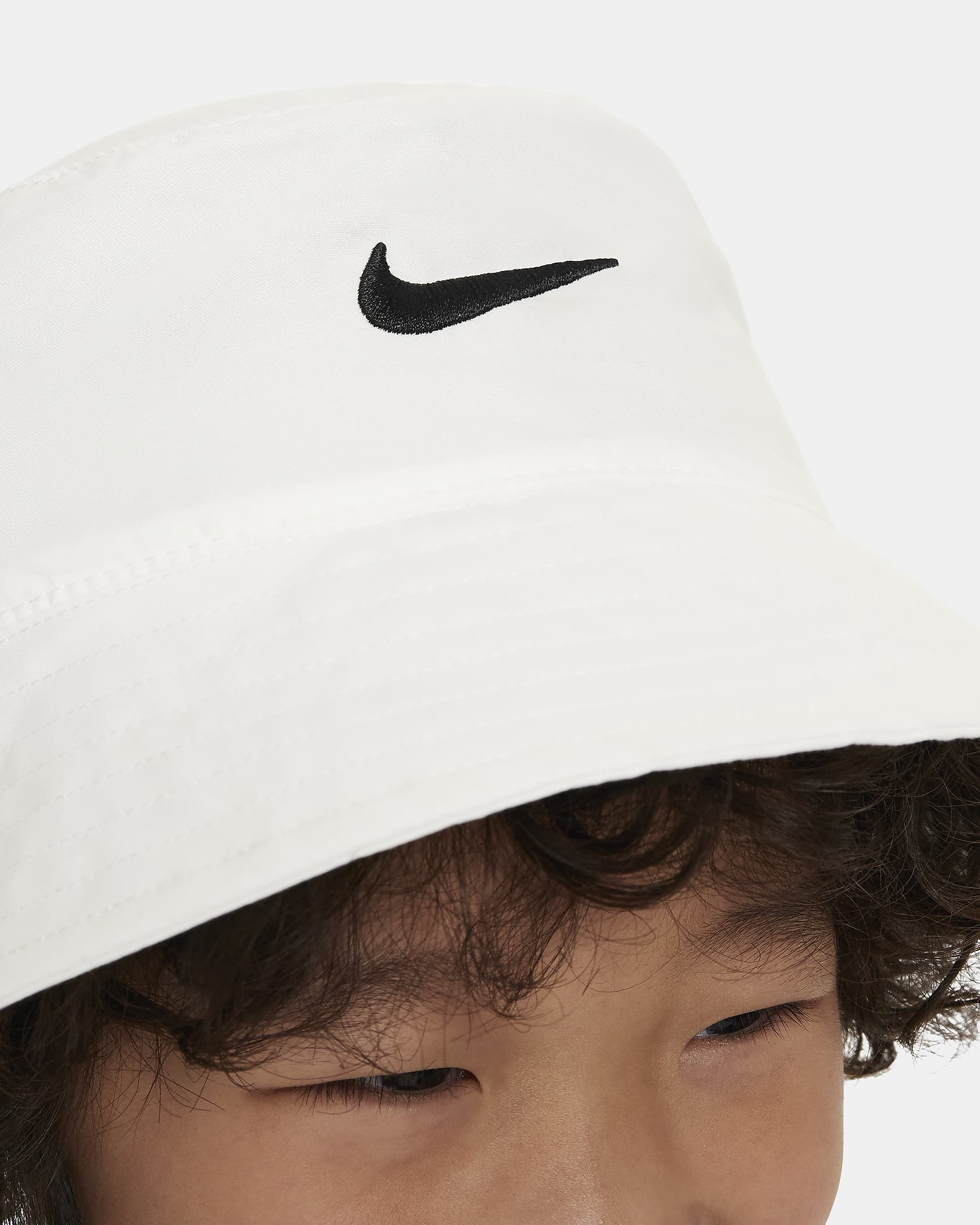 Nike UPF 40+ Toddler Bucket Hat - White