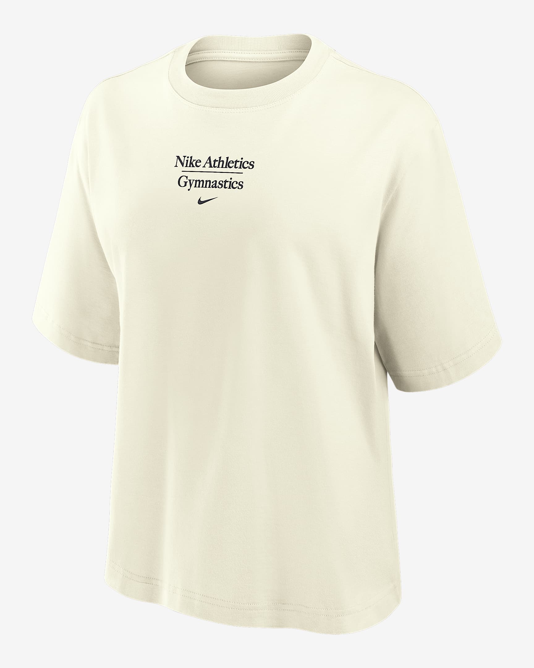 Playera de gimnasia de corte cuadrado de manga corta Nike para mujer - Vela
