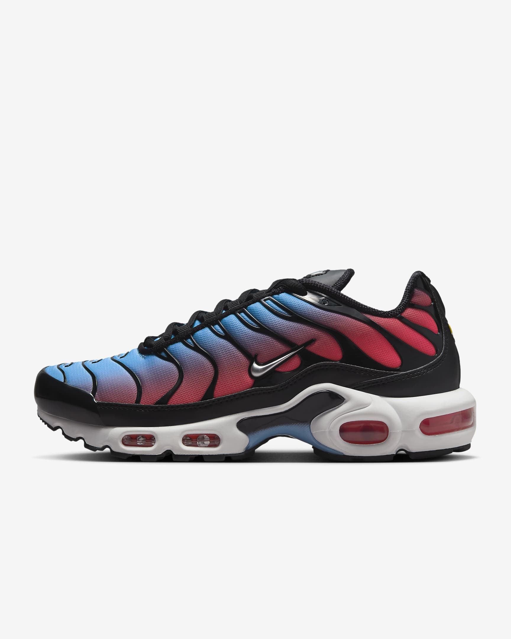 Nike Air Max Plus Women's Shoes - Black/University Blue/Light Crimson/Metallic Silver