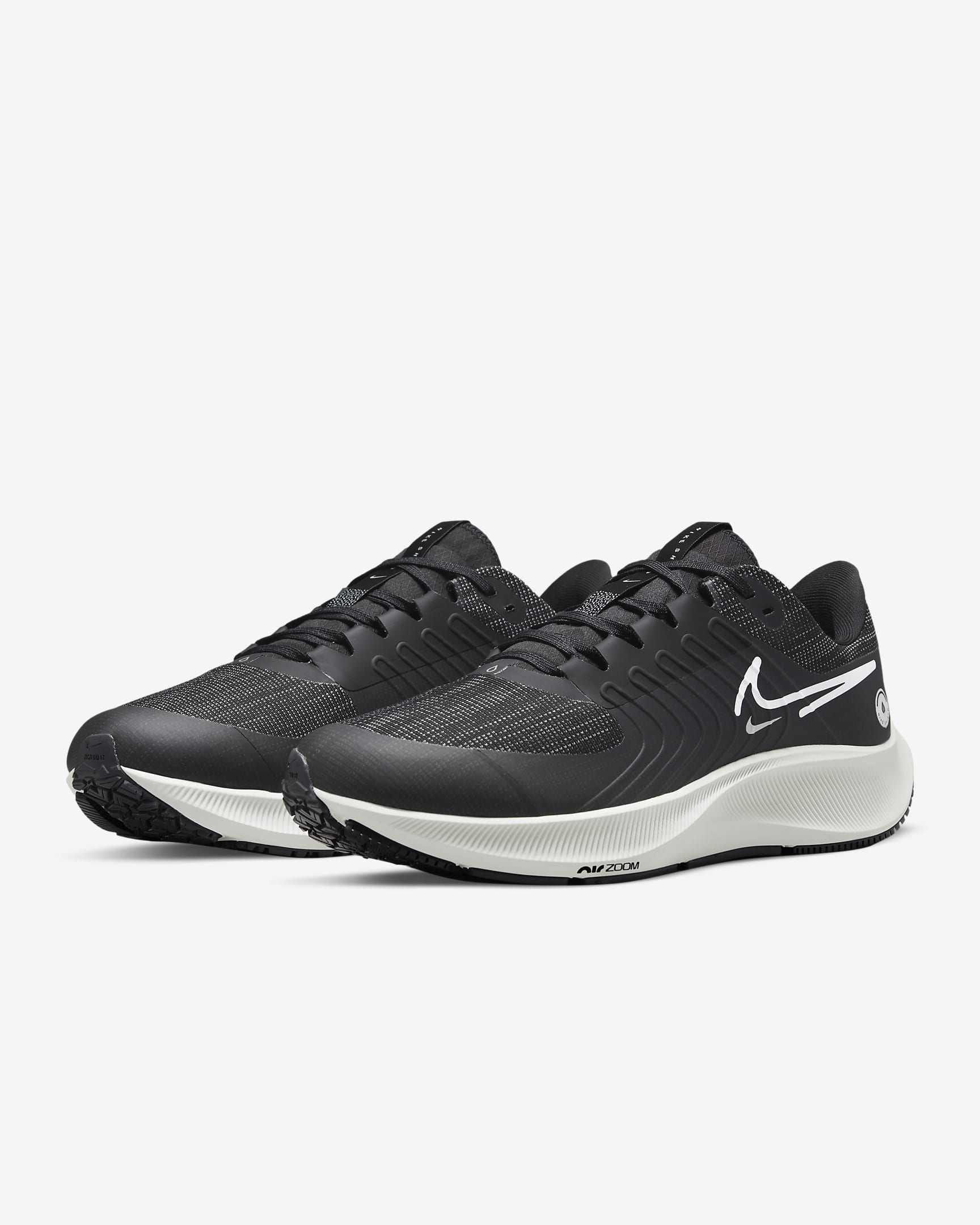 Nike Pegasus 38 Shield 男款抗天候路跑鞋 - 黑色/Dark Smoke Grey/Light Smoke Grey/Platinum Tint