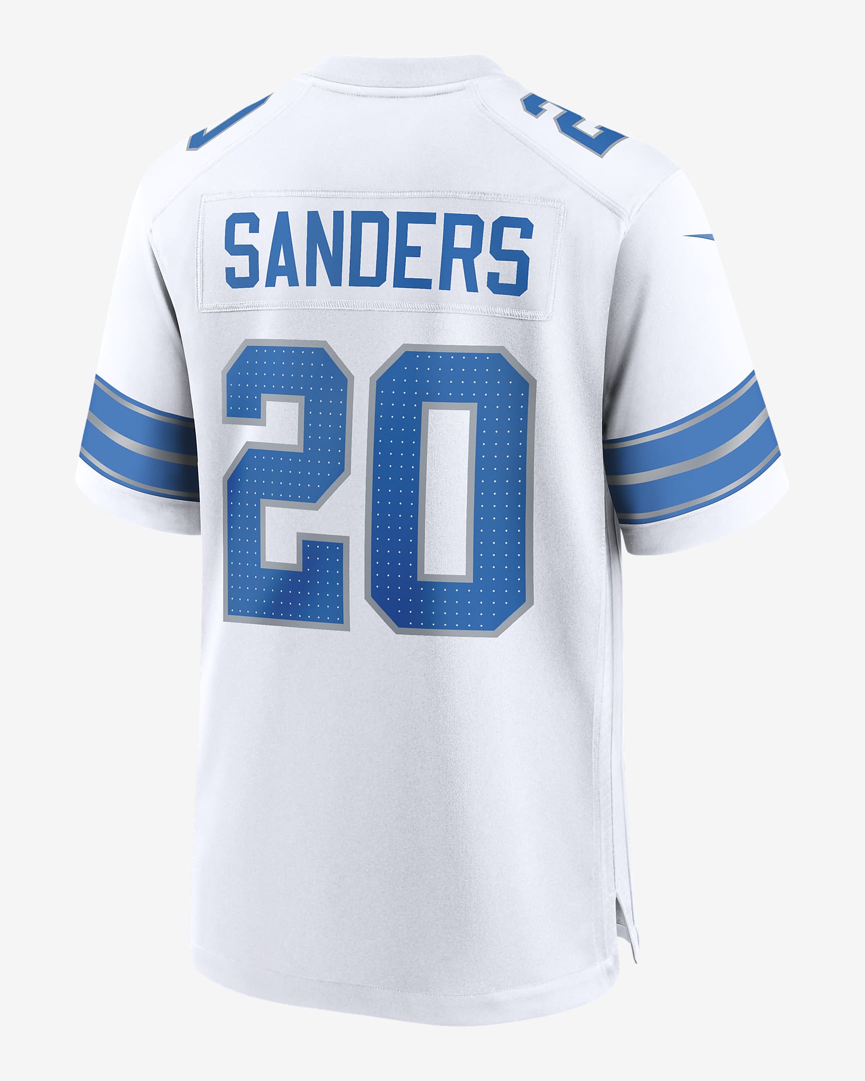 Jersey de fútbol americano Nike de la NFL Game para hombre Barry Sanders Detroit Lions - Blanco