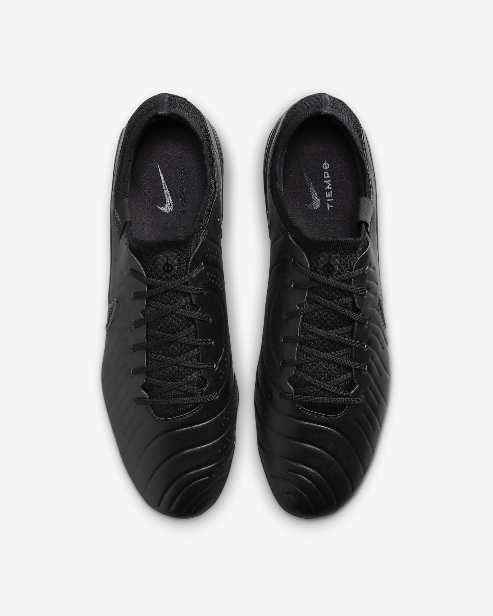 Nike Tiempo Legend 10 Elite Botas de fútbol de perfil bajo para terreno firme - Negro/Deep Jungle/Negro