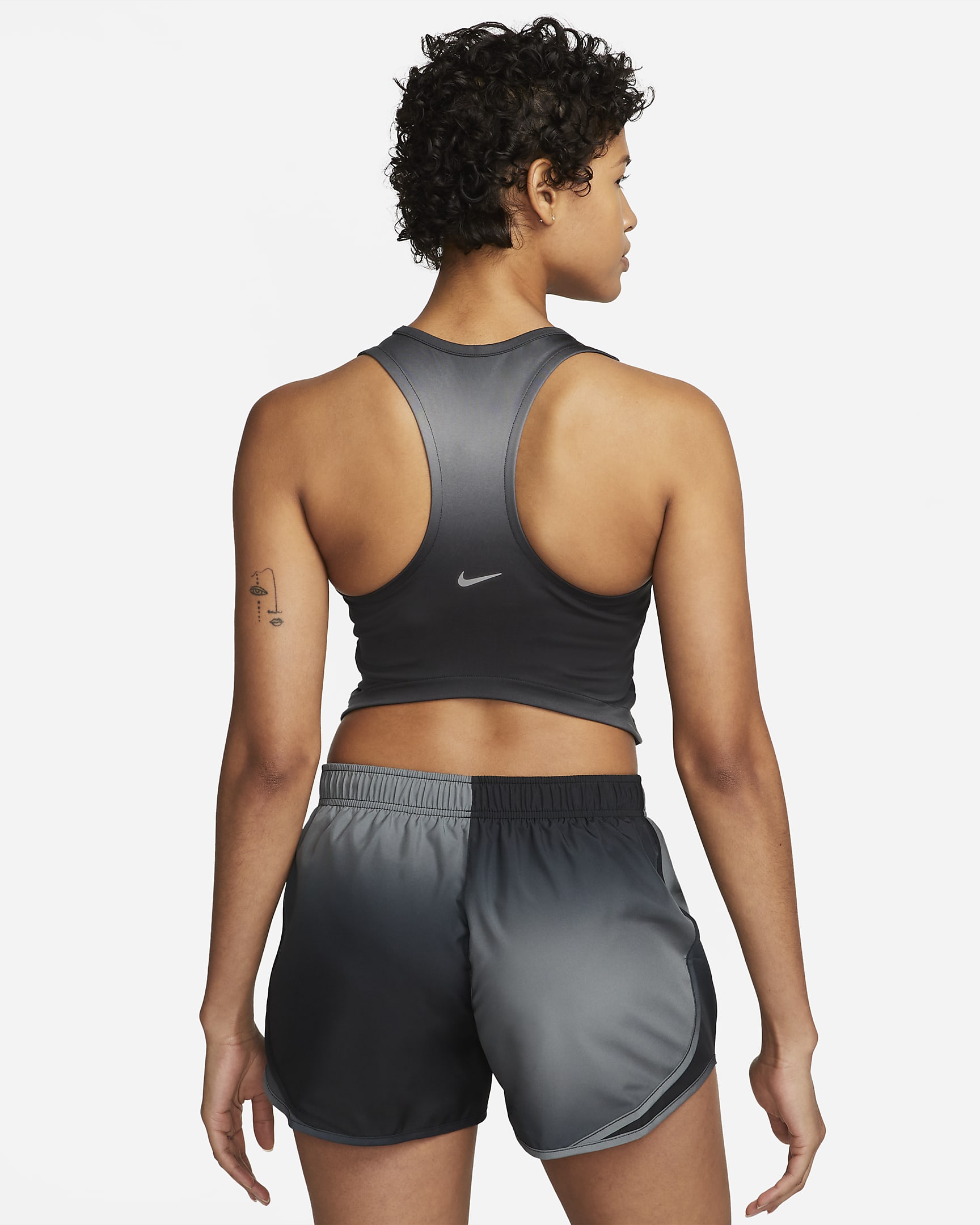 Nike Dri-FIT Swoosh Women's Cropped Running Tank Top. Nike BG