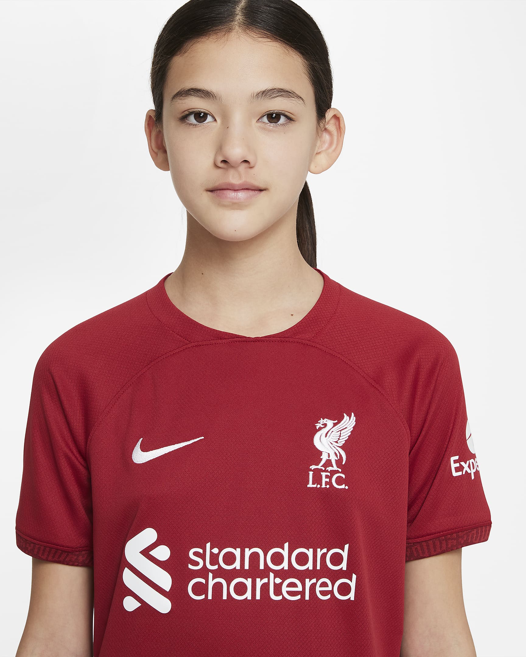 Liverpool f c 2022 23 stadium home older kids nike dri fit football