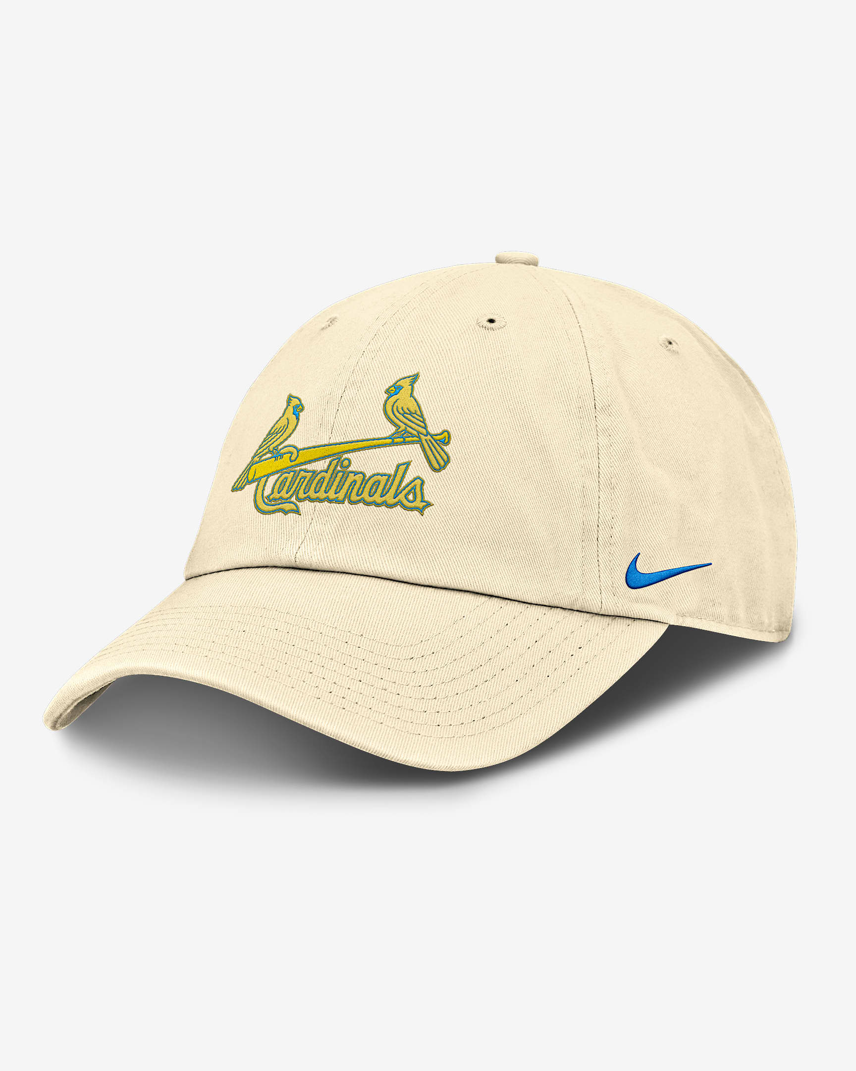 Gorra Nike de la MLB ajustable para hombre St. Louis Cardinals Club - Leche de coco