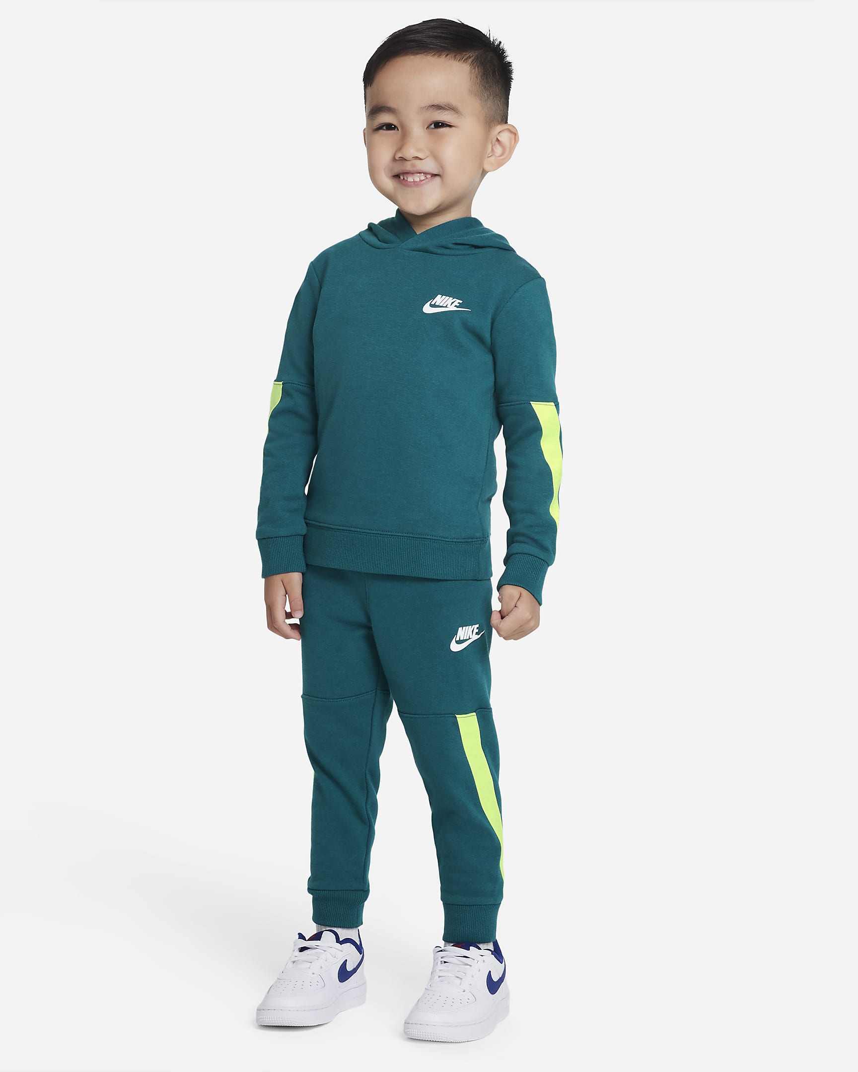 Nike Sportswear Taping French Terry Pullover Set Toddler 2-Piece Hoodie ...