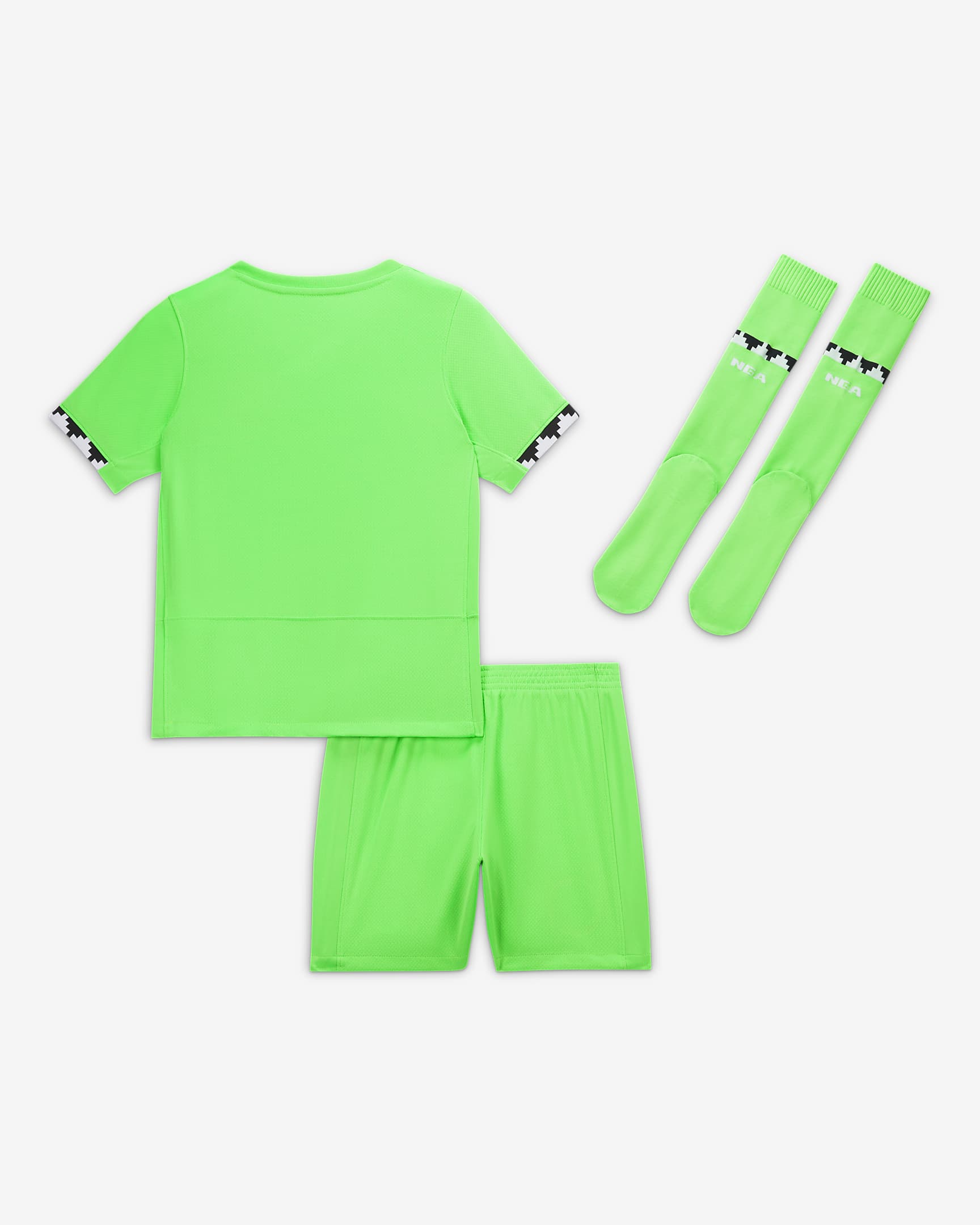 Nigeria 2023 Home Younger Kids' Nike Dri-FIT 3-Piece Kit. Nike UK