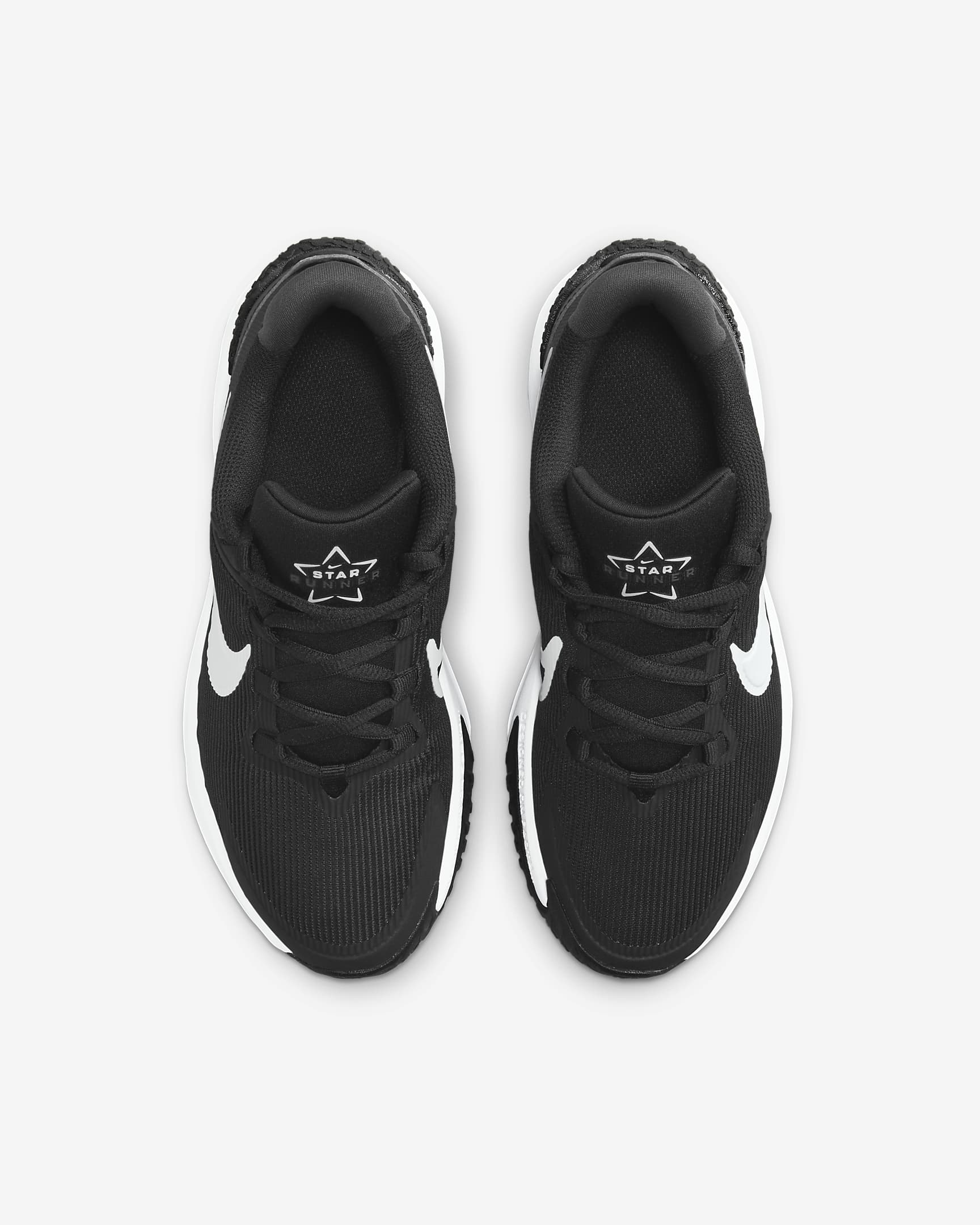 Nike Star Runner 4 大童路跑鞋 - 黑色/Anthracite/白色