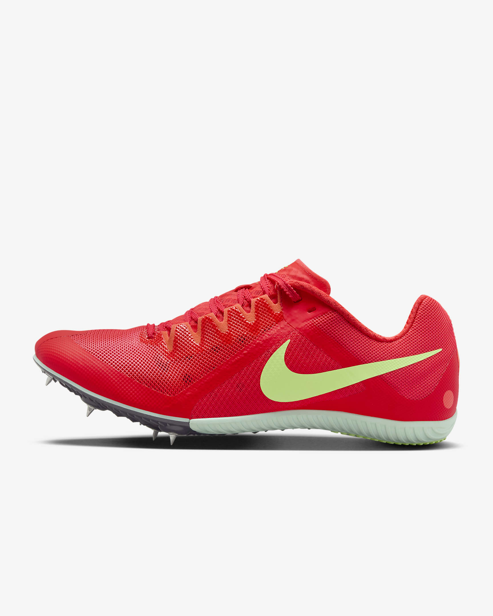 Nike Zoom Rival Multi Track & Field Multi-Event Spikes - Bright Crimson/Lime Blast/Barely Volt/Washed Coral