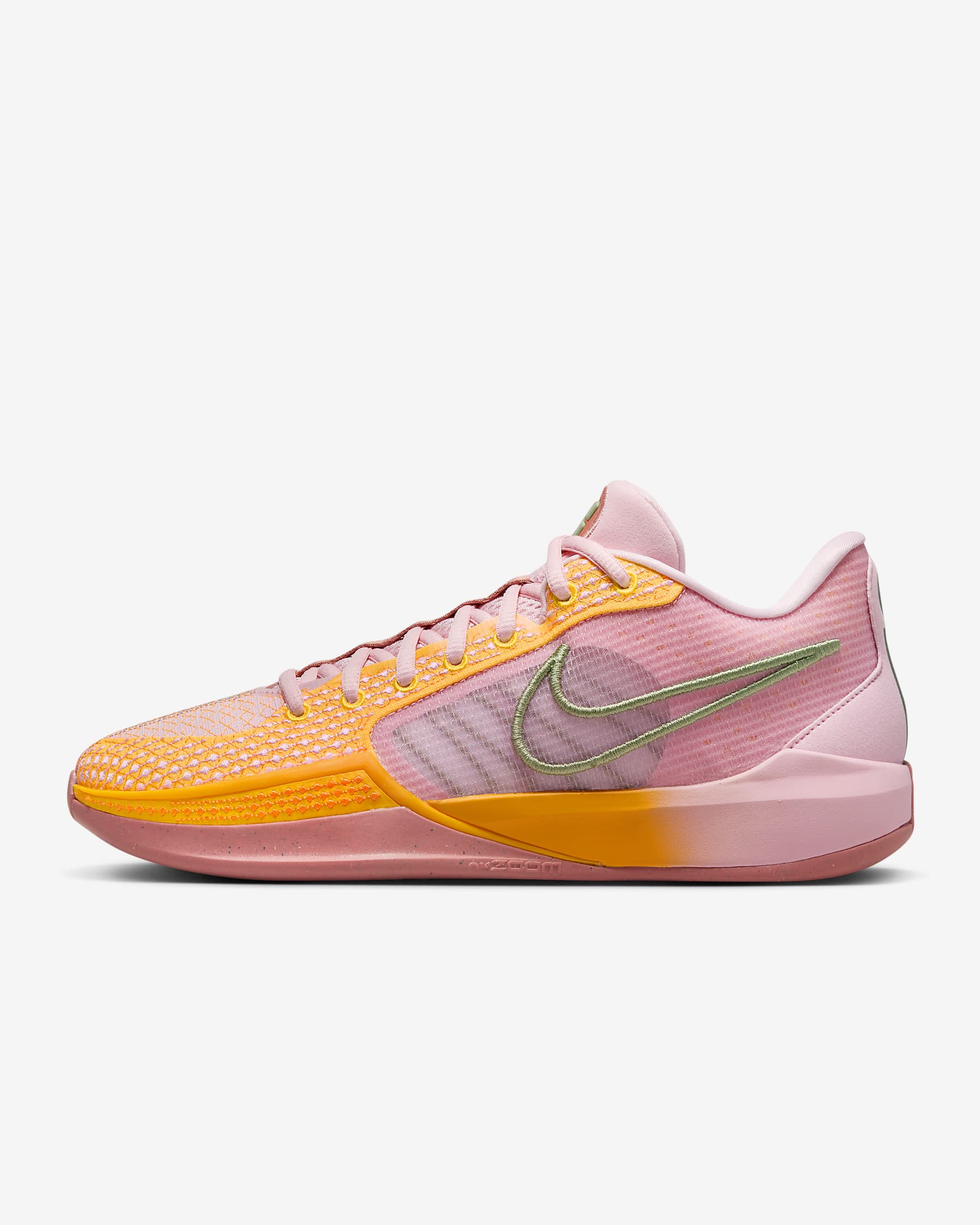 Sabrina 1 "West Coast Roots" Basketball Shoes - Medium Soft Pink/Total Orange/Laser Orange/Oil Green