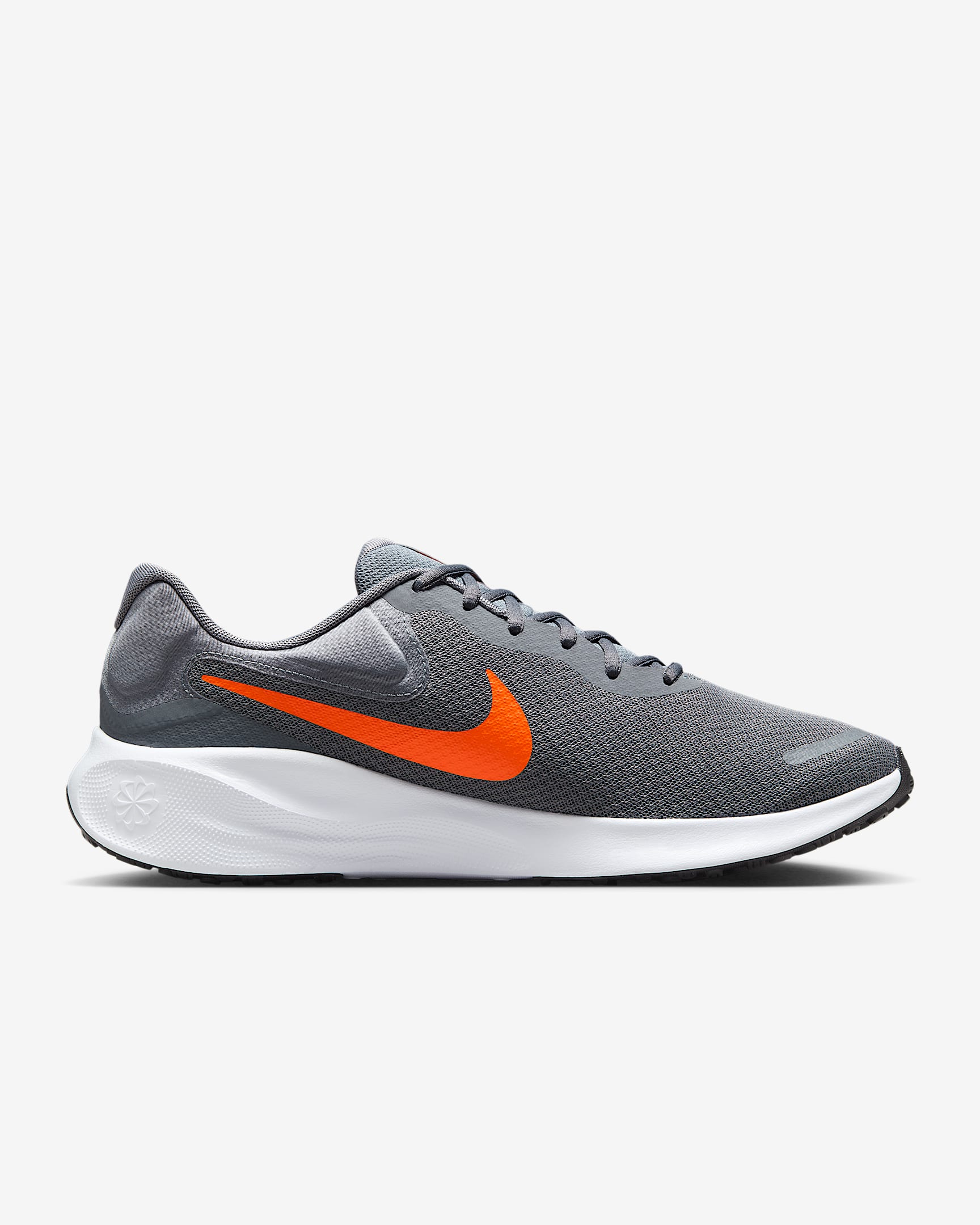 Nike Revolution 7 Men's Road Running Shoes - Cool Grey/White/Black/Total Orange