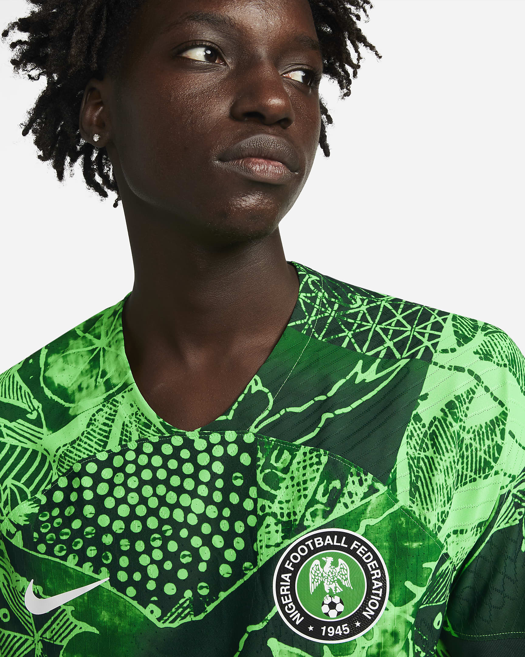 Nigeria 202223 Match Home Mens Nike Dri Fit Adv Football Shirt Nike Se 4577