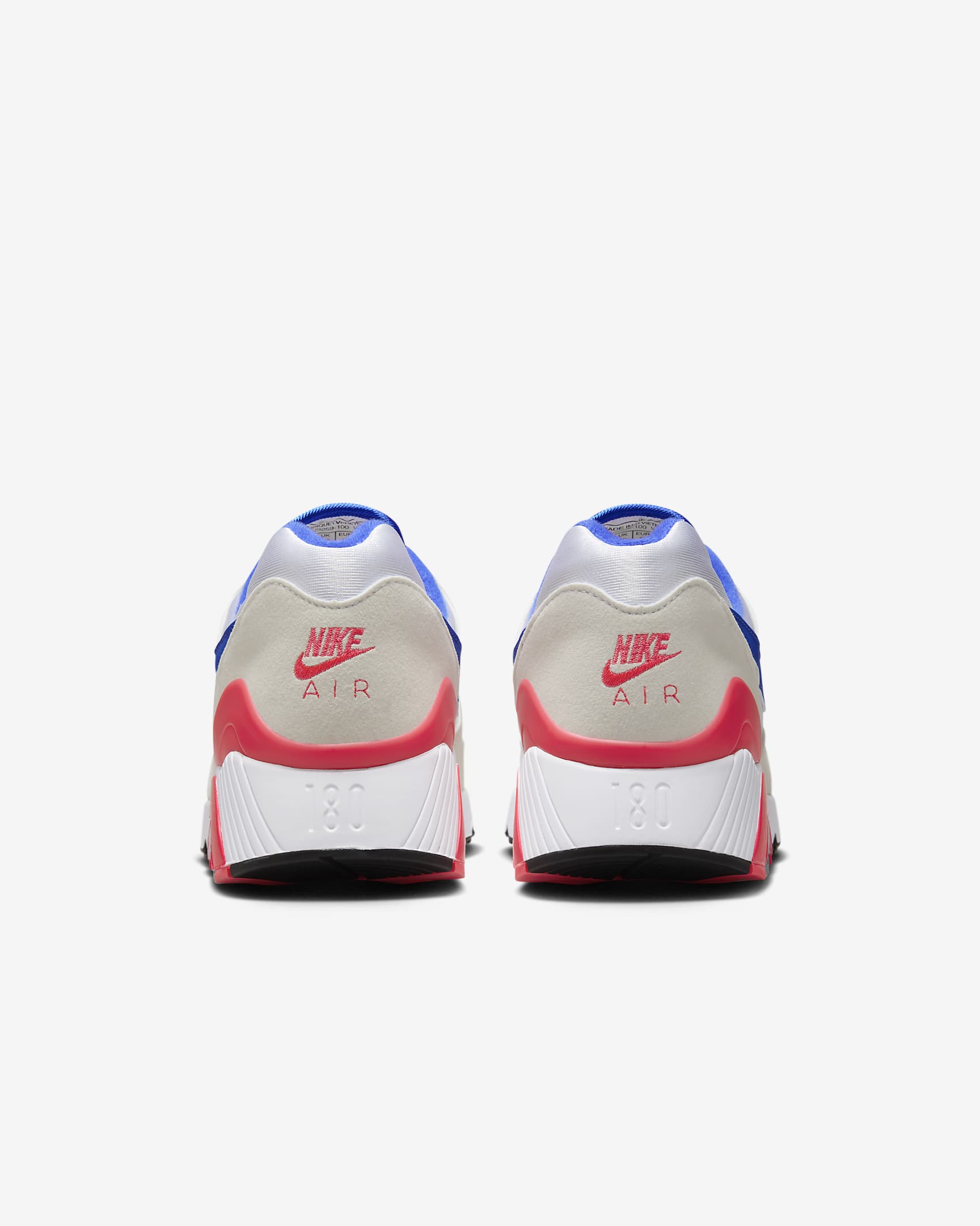 Nike Air 180 Men's Shoes - White/Solar Red/Black/Ultramarine