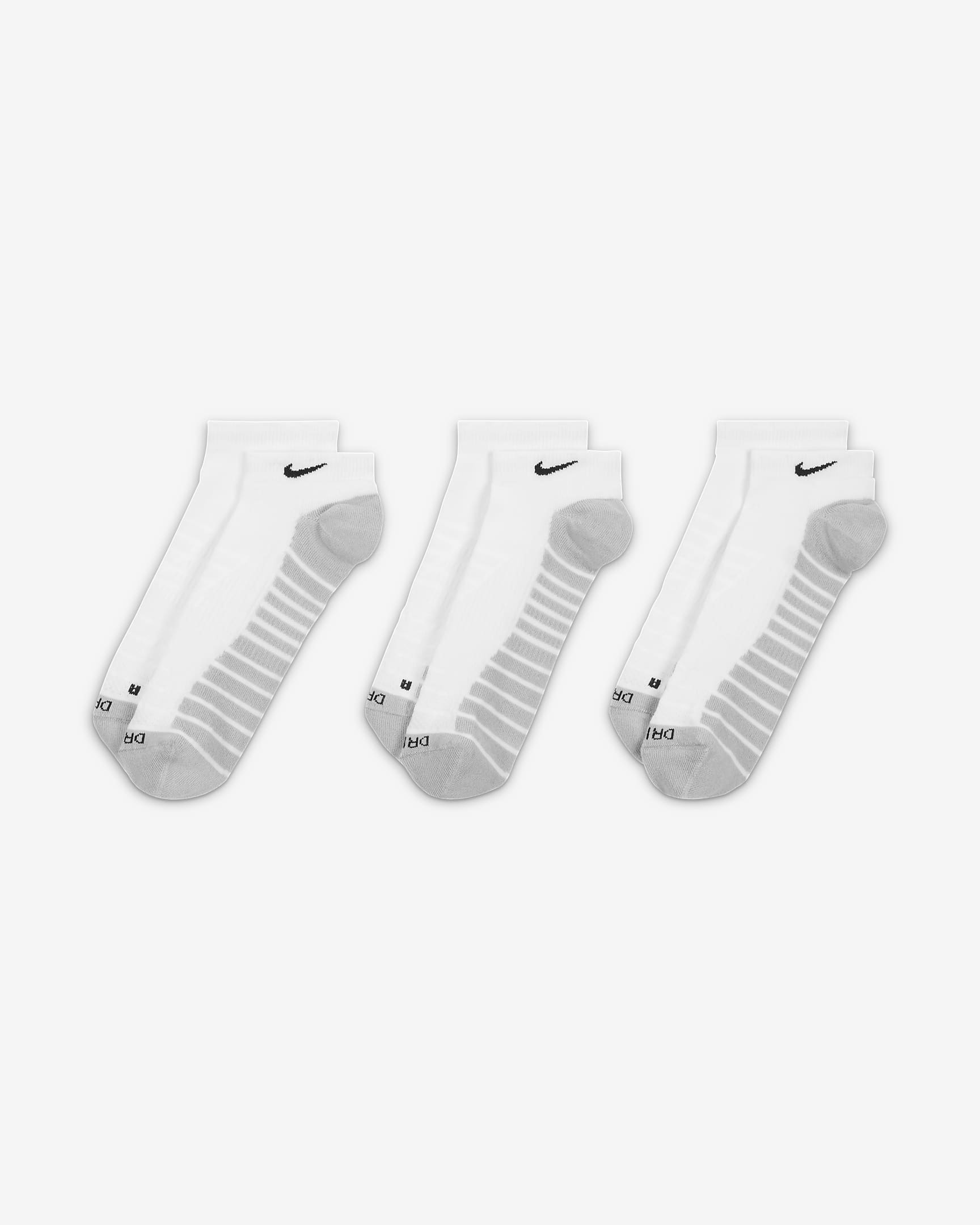 Nike Everyday Max Cushioned Training NoShow Socks (3 Pairs). Nike HR