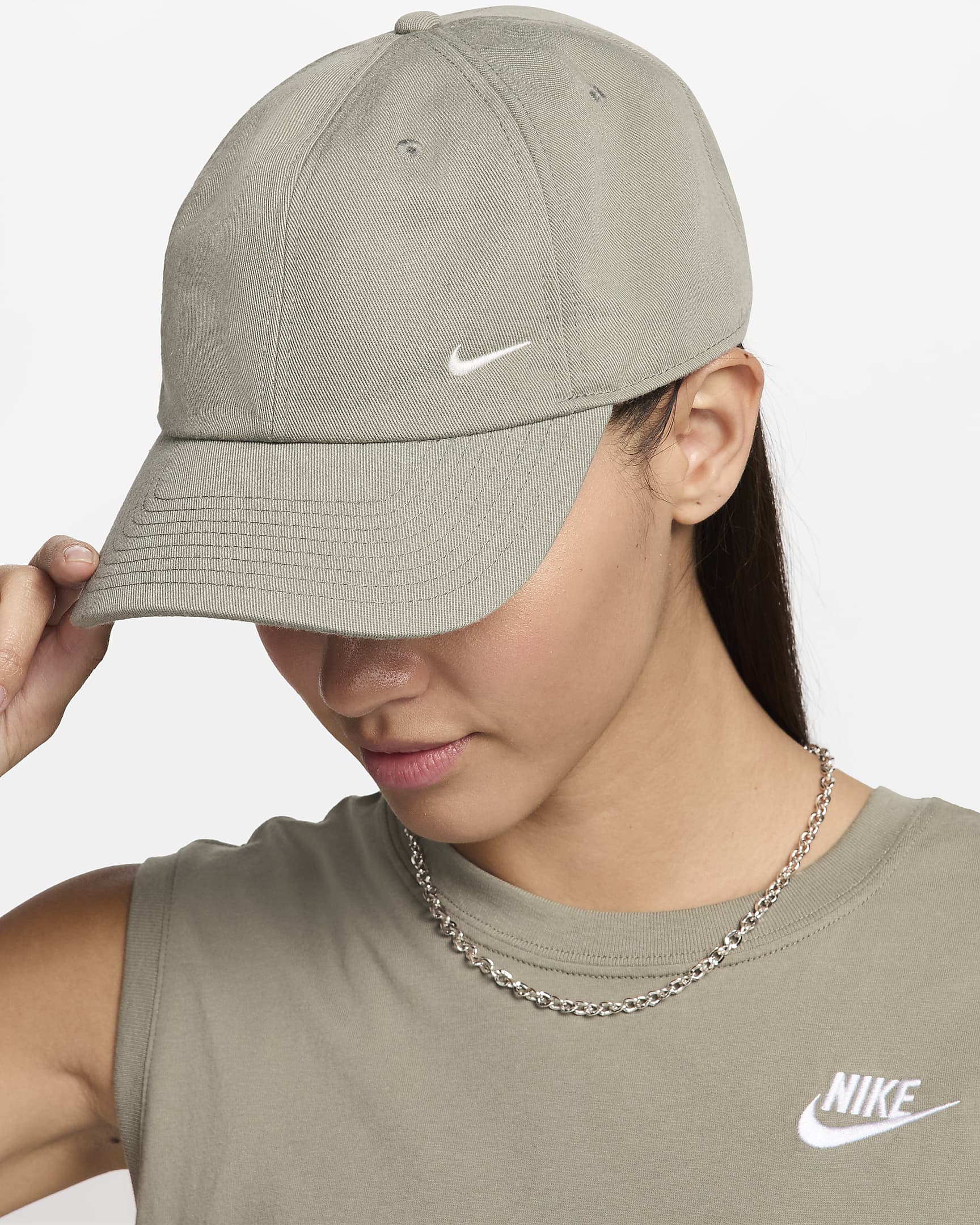 Cappello non strutturato Nike Club - Light Army/Sail