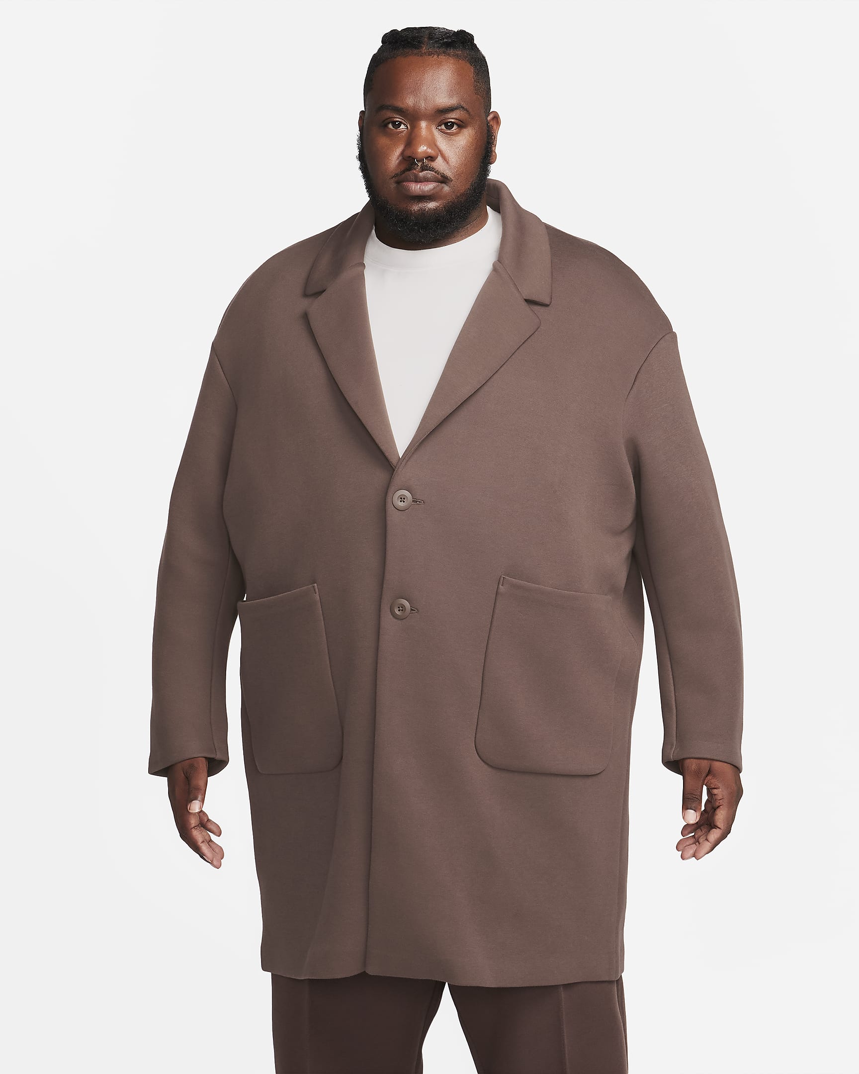 Nike Sportswear Tech Fleece Reimagined-trenchcoat med løstsiddende pasform til mænd - Baroque Brown