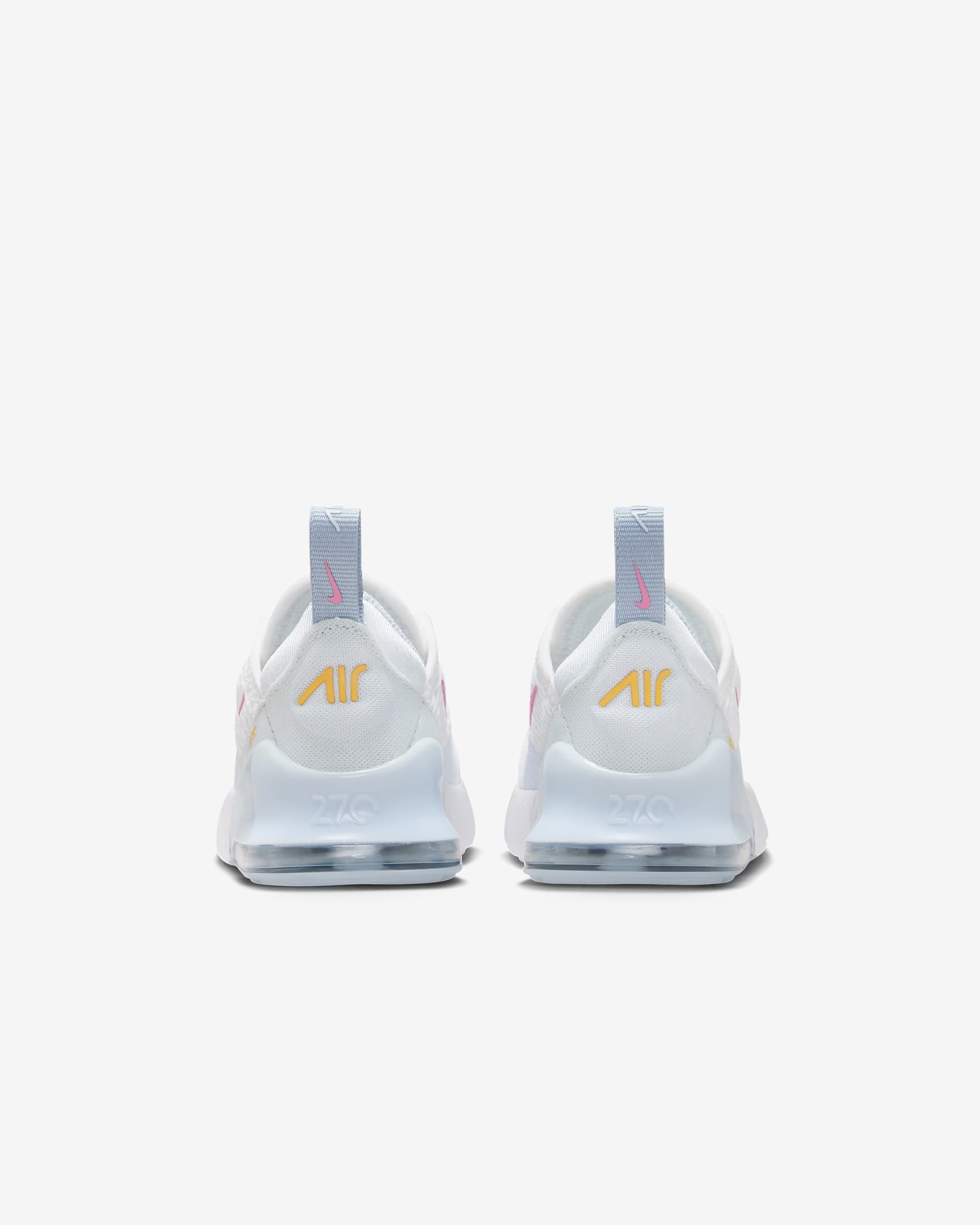 Nike Air Max 270 Baby and Toddler Shoe - White/Blue Tint/Light Armoury Blue/Pinksicle