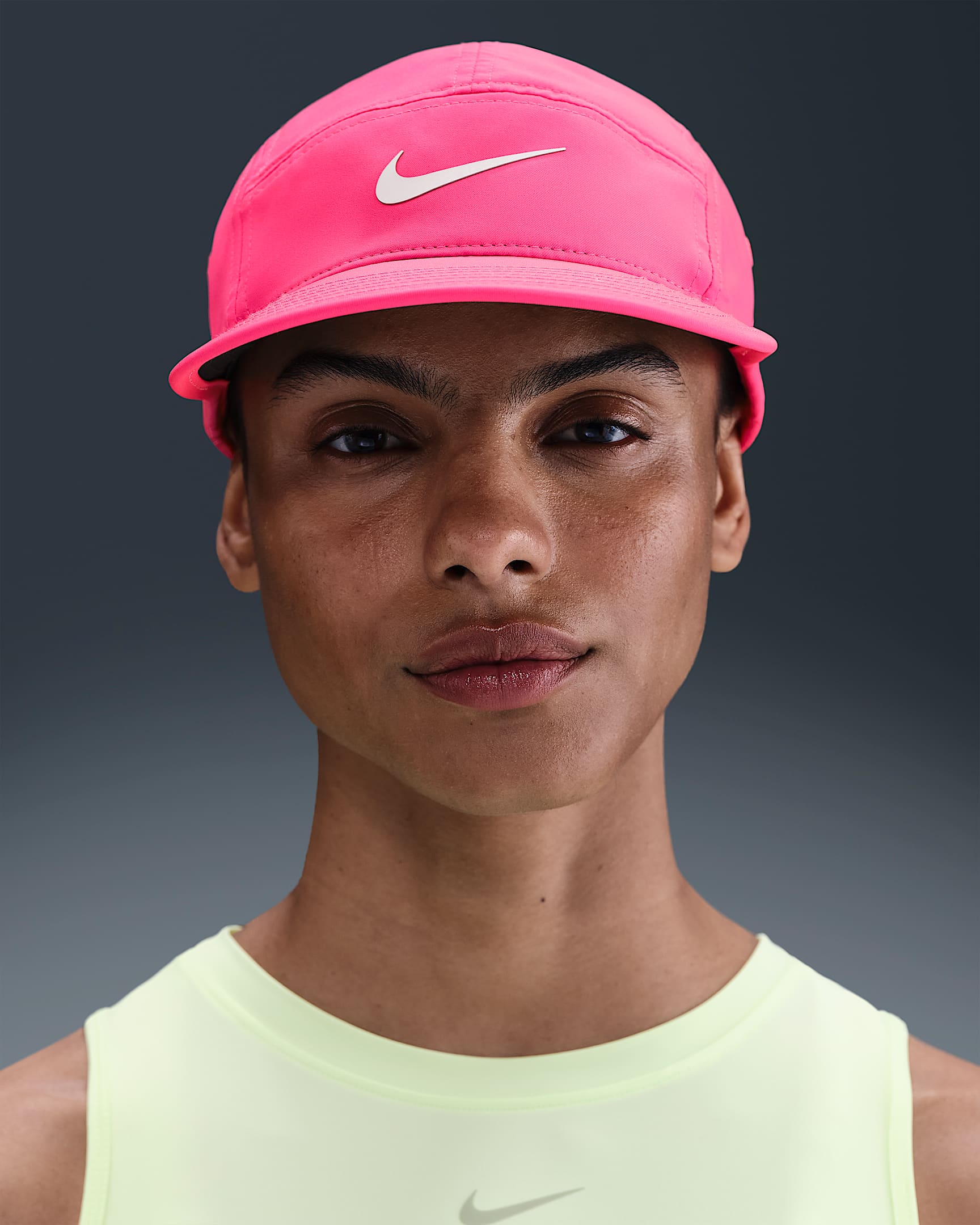 Nike Dri-FIT Fly Unstructured Swoosh Cap - Hyper Pink/Anthracite/White