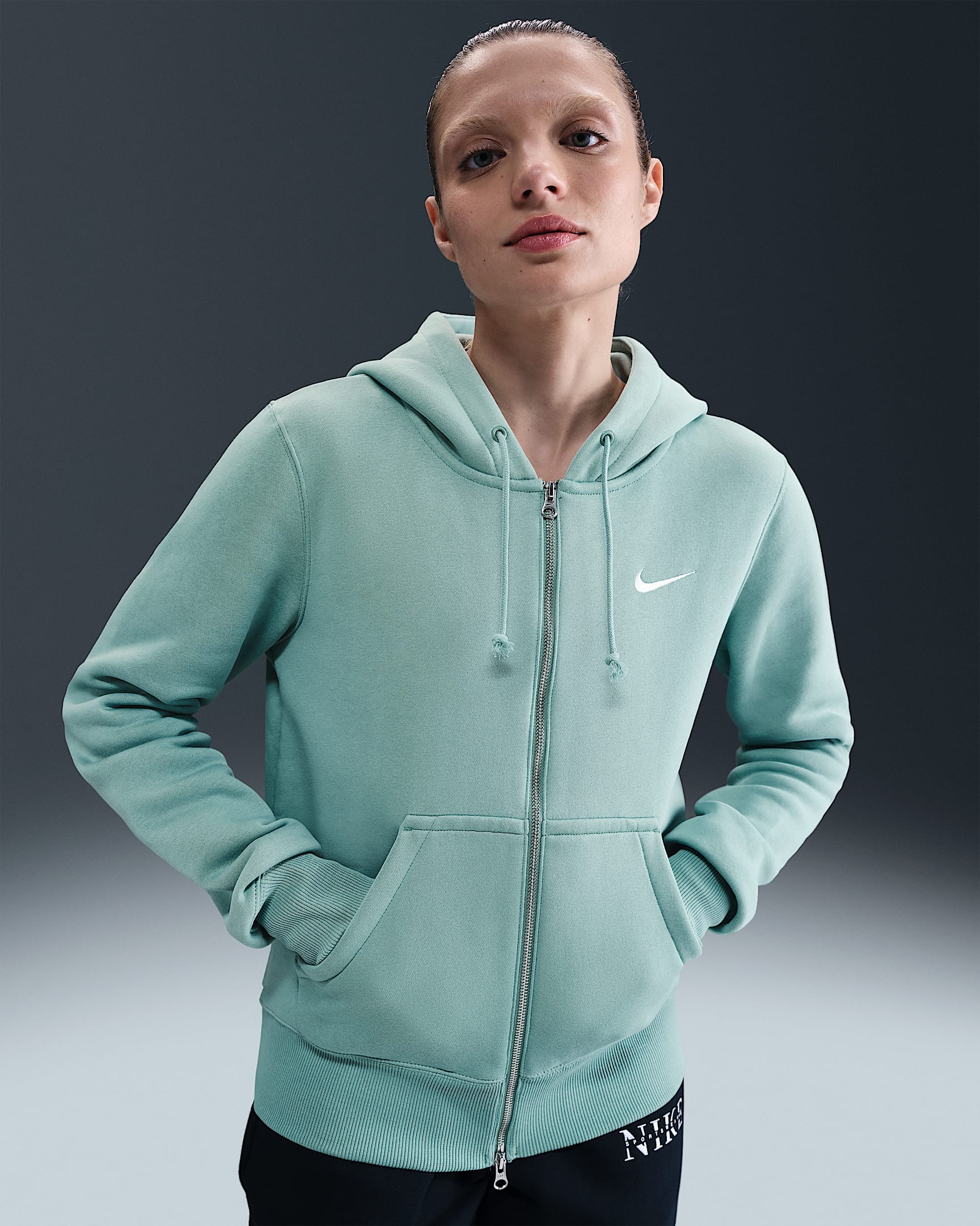 Nike Sportswear Phoenix Fleece Women's Full-Zip Hoodie - Cannon/Sail
