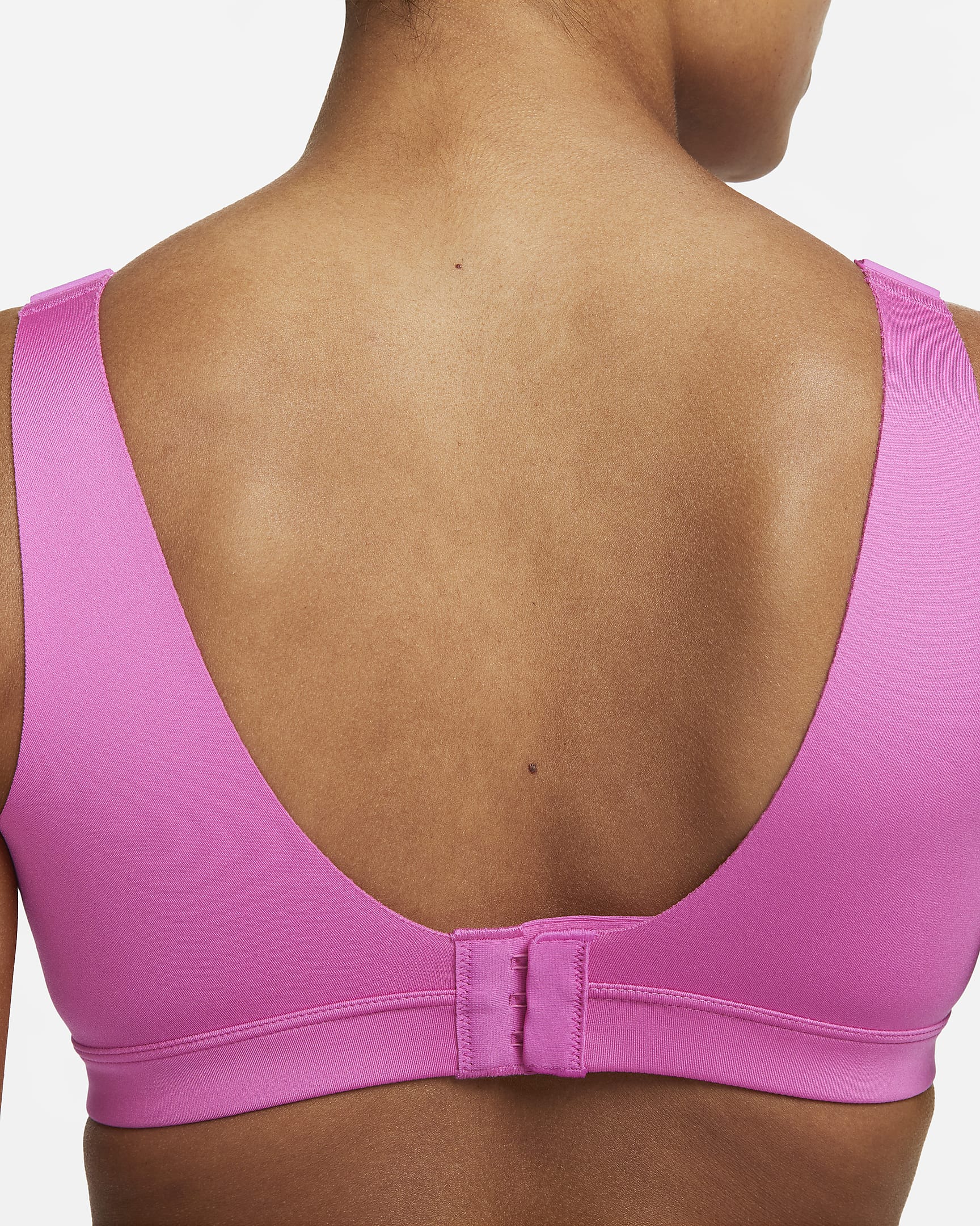 Bra deportivo de alta sujeción ajustable con almohadilla para mujer Nike Alpha - Fucsia activo/Fucsia activo/Malva piedra/Negro