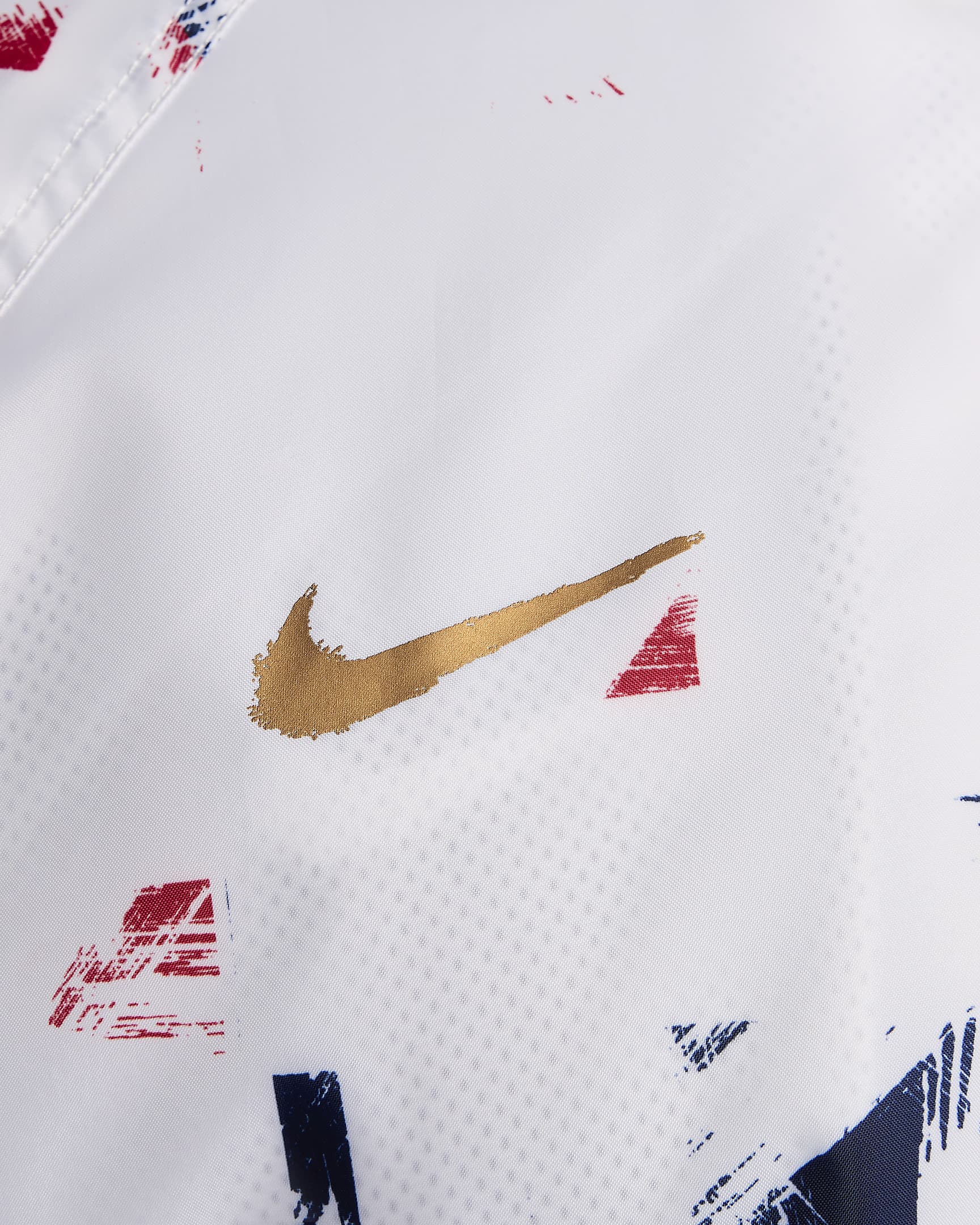 Paris Saint-Germain Windrunner Nike Soccer férfi anorákkabát - Fehér/Metallic Gold