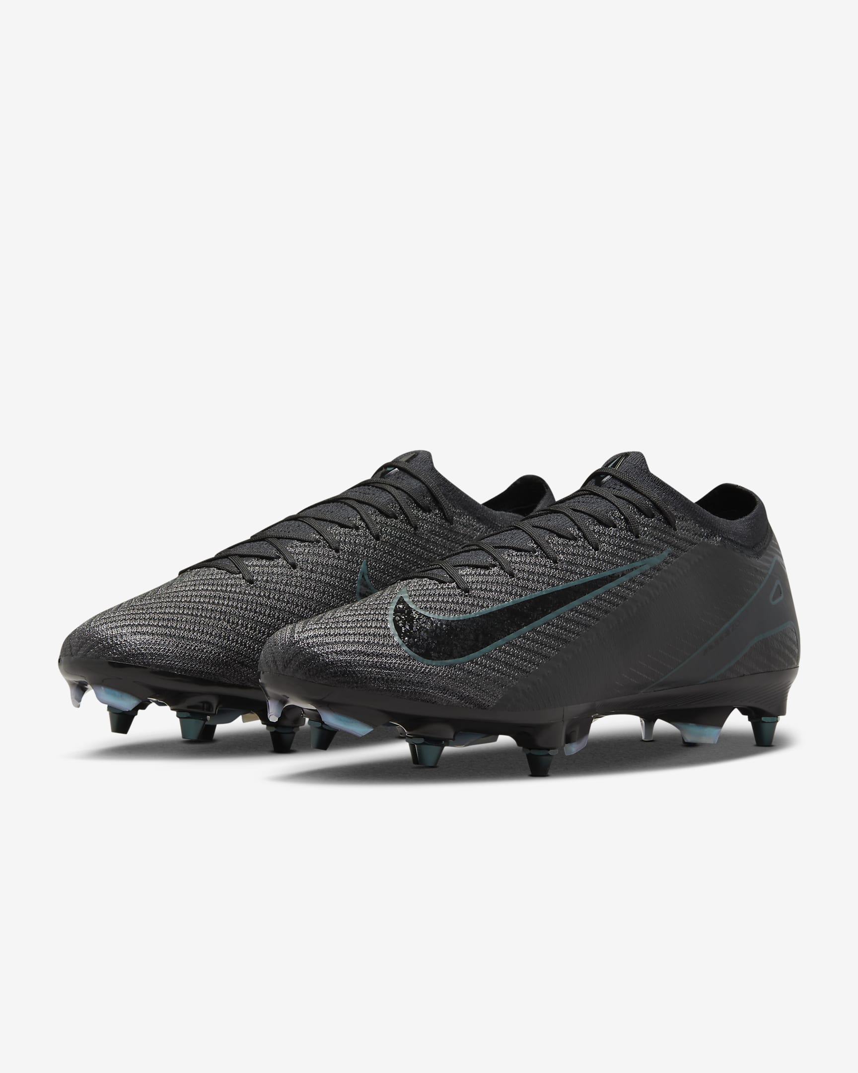 Nike Mercurial Vapor 16 Elite SG-Pro Düşük Bilekli Krampon - Siyah/Deep Jungle/Siyah