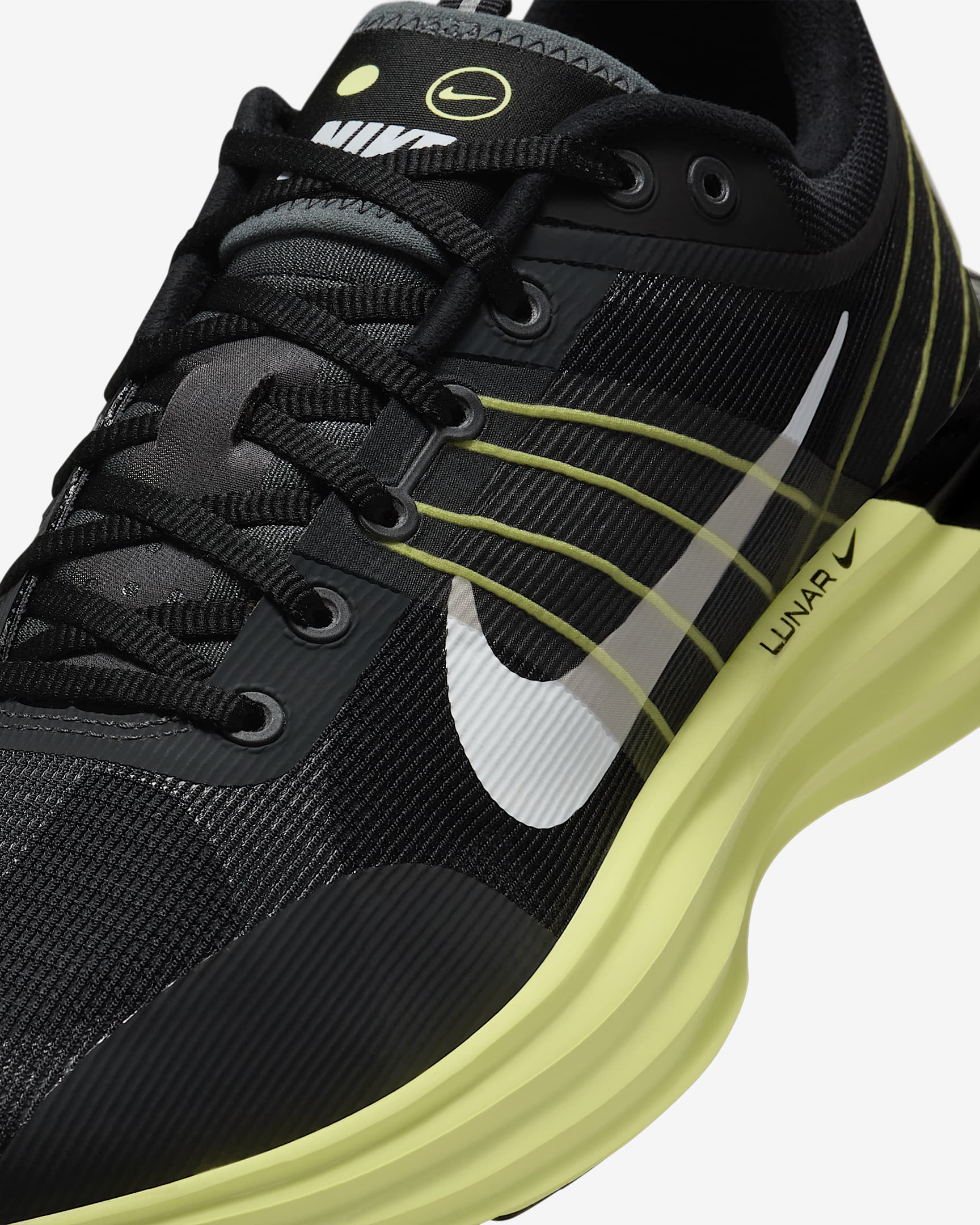 Nike Lunar Roam Men's Shoes - Black/Iron Grey/Light Lemon Twist/White