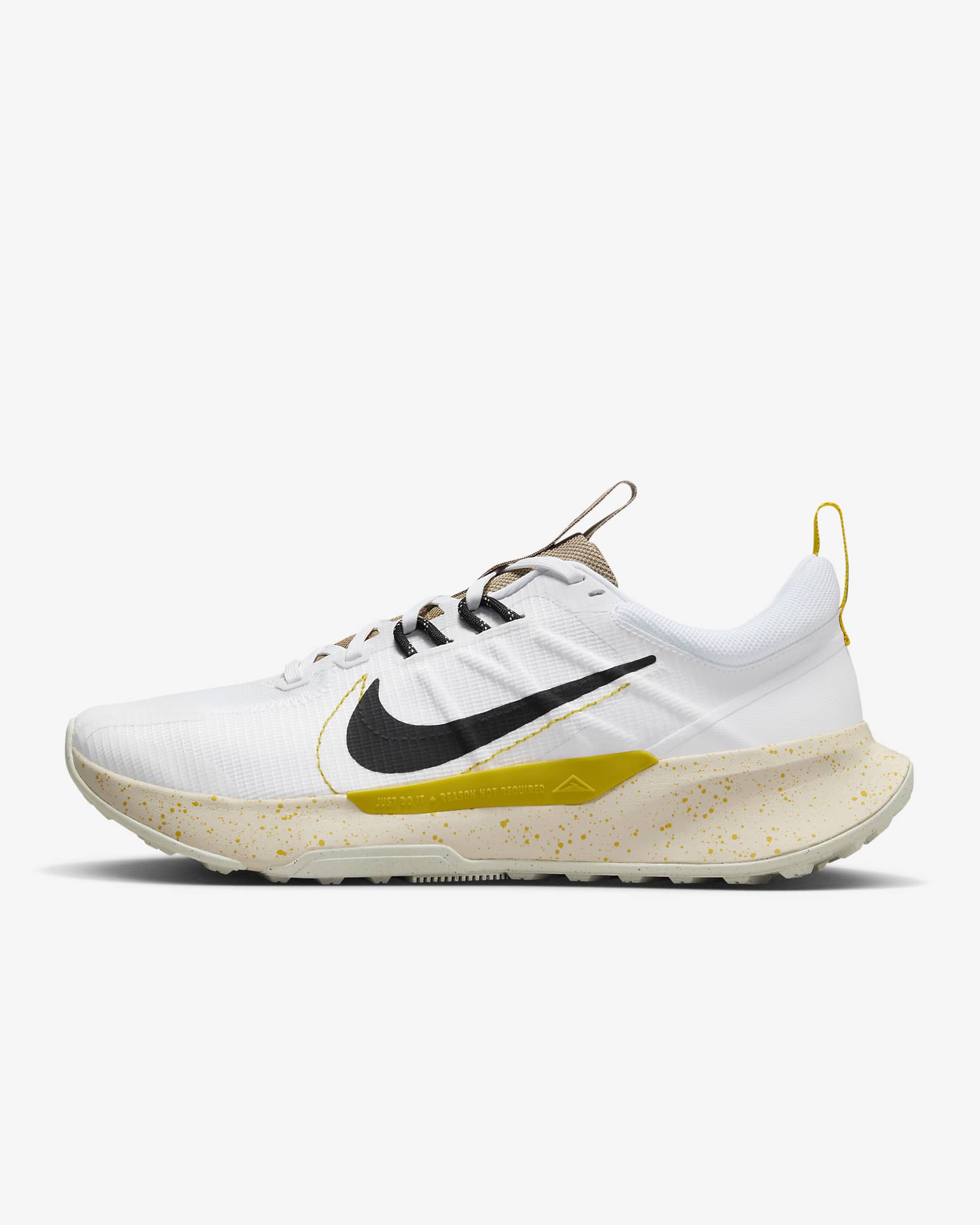 Nike Juniper Trail 2 Men's Trail Running Shoes - White/Vivid Sulfur/Khaki/Black