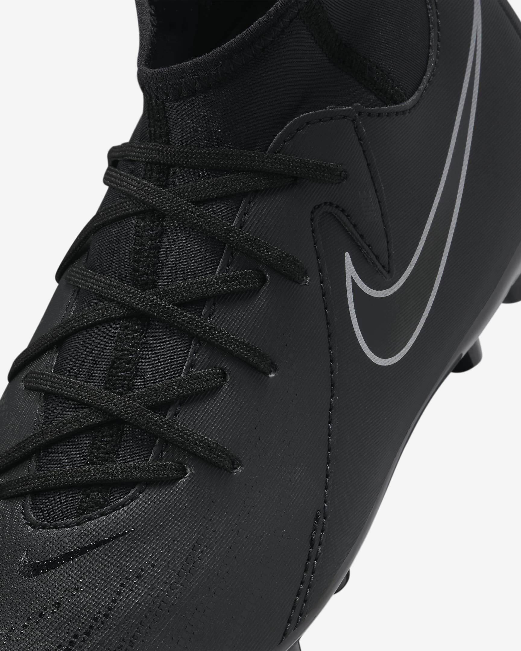 Scarpa da calcio a taglio alto AG Nike Jr. Phantom Luna 2 Academy – Bambino/a | Ragazzo/a - Nero/Nero