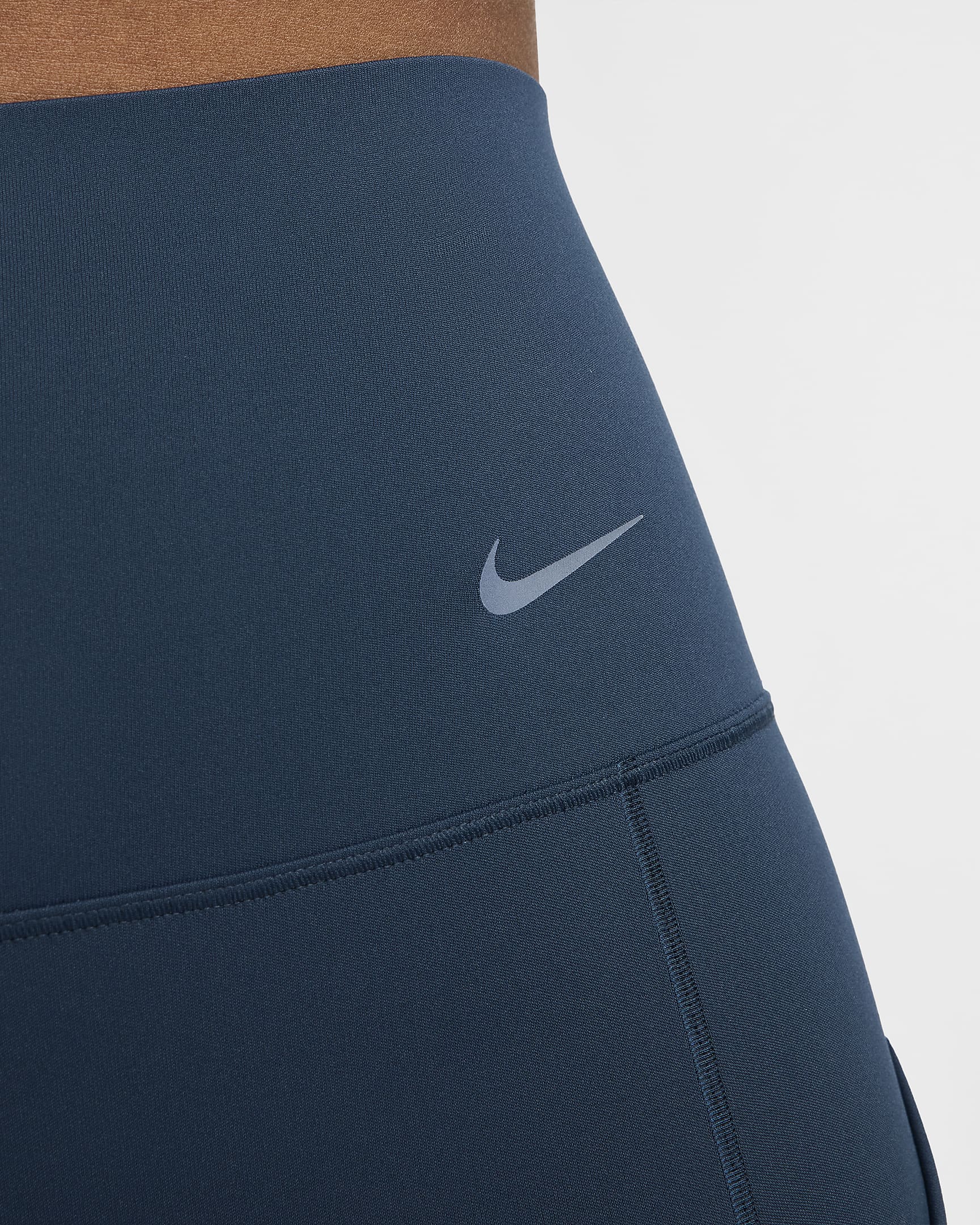 Nike Universa Women's Medium-Support High-Waisted 7/8 Leggings with Pockets - Armoury Navy/Black