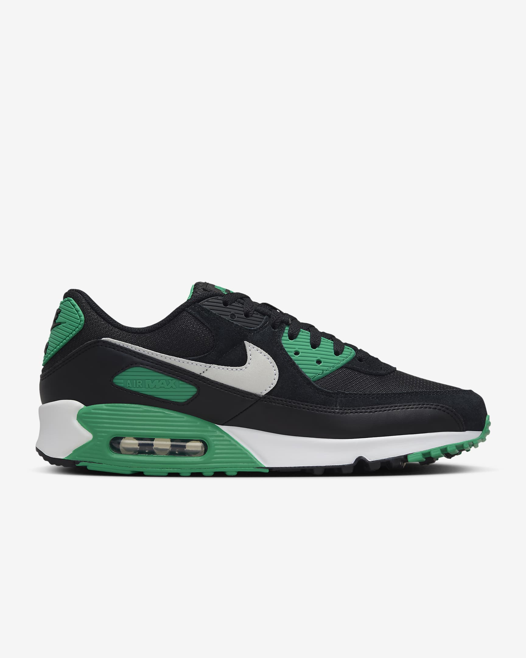 Skor Nike Air Max 90 för män - Svart/Stadium Green/Vit