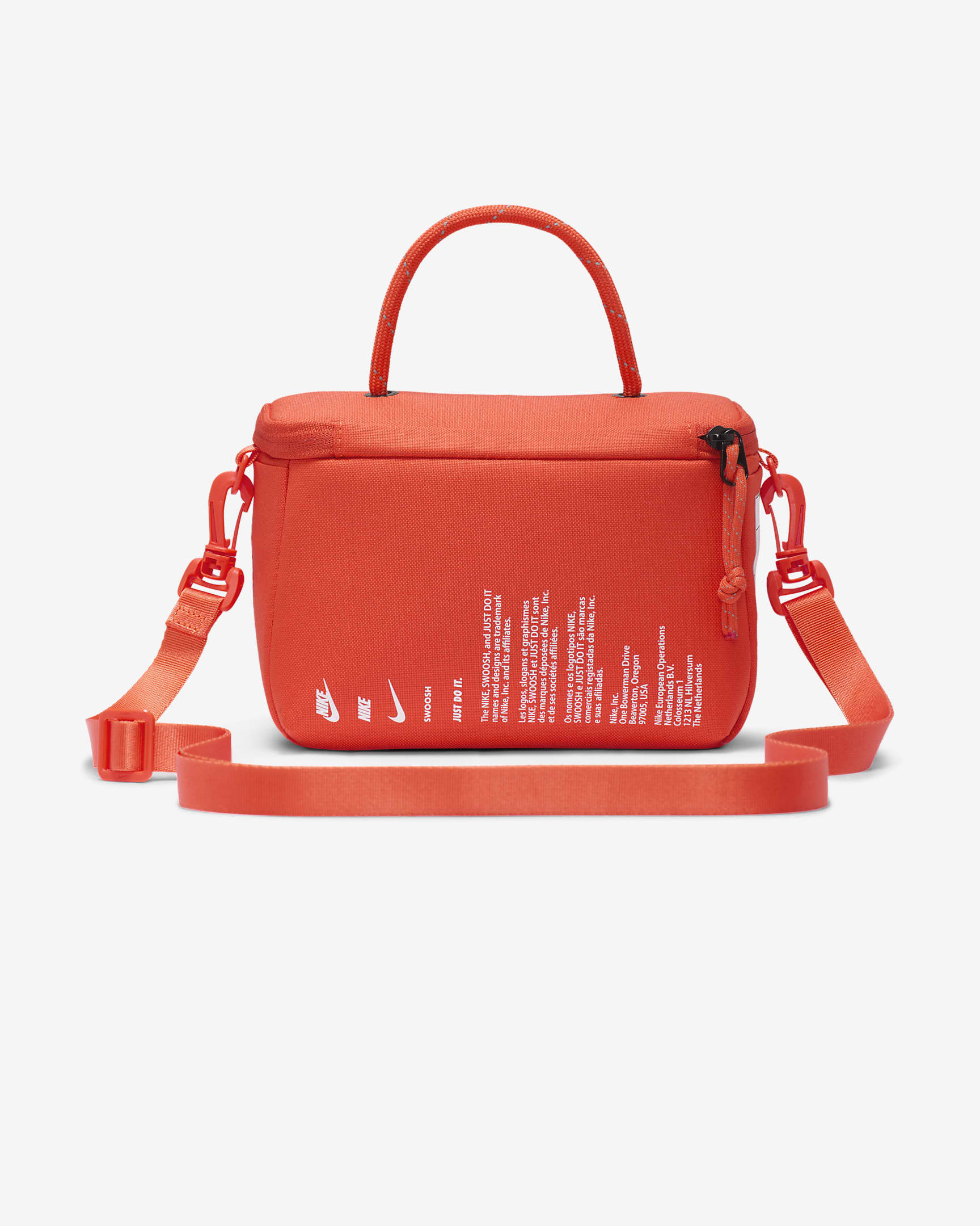 Nike mini-crossbodytas in schoenendoosstijl (3 liter) - Oranje/Oranje/Wit