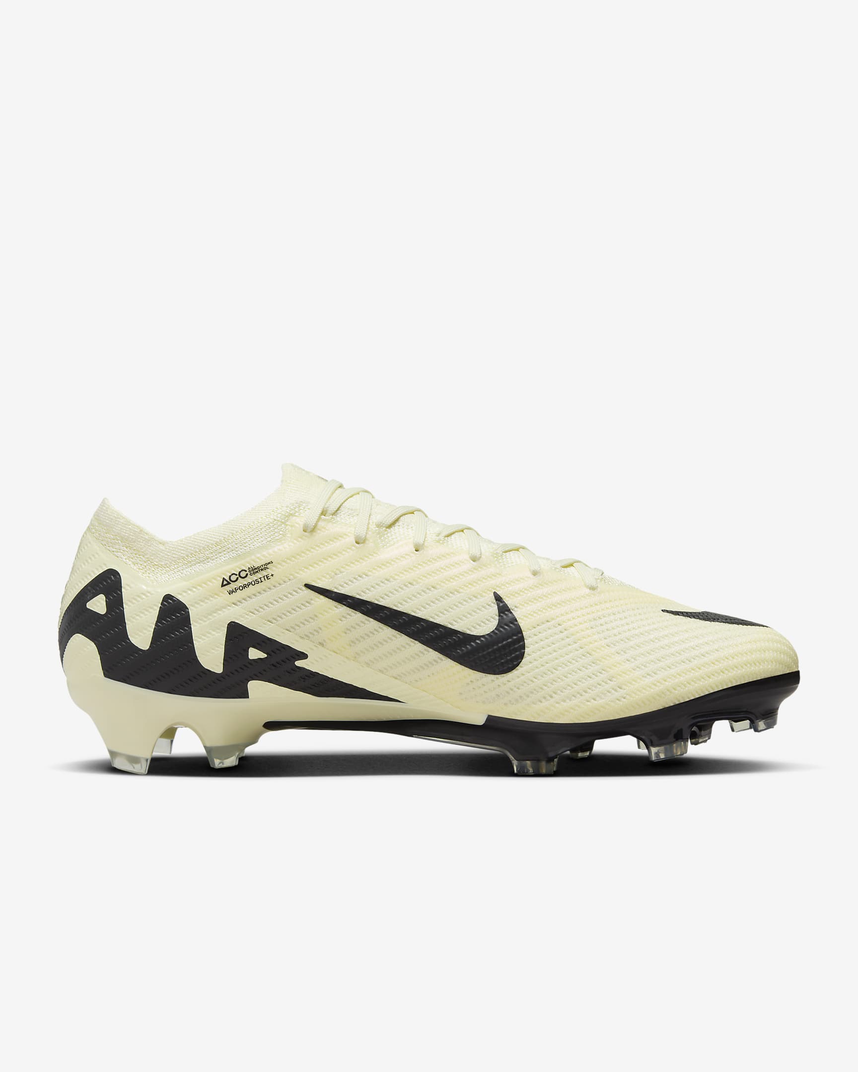 Nike Mercurial Vapor 15 Elite Firm Ground Low-Top Soccer Cleats - Lemonade/Black