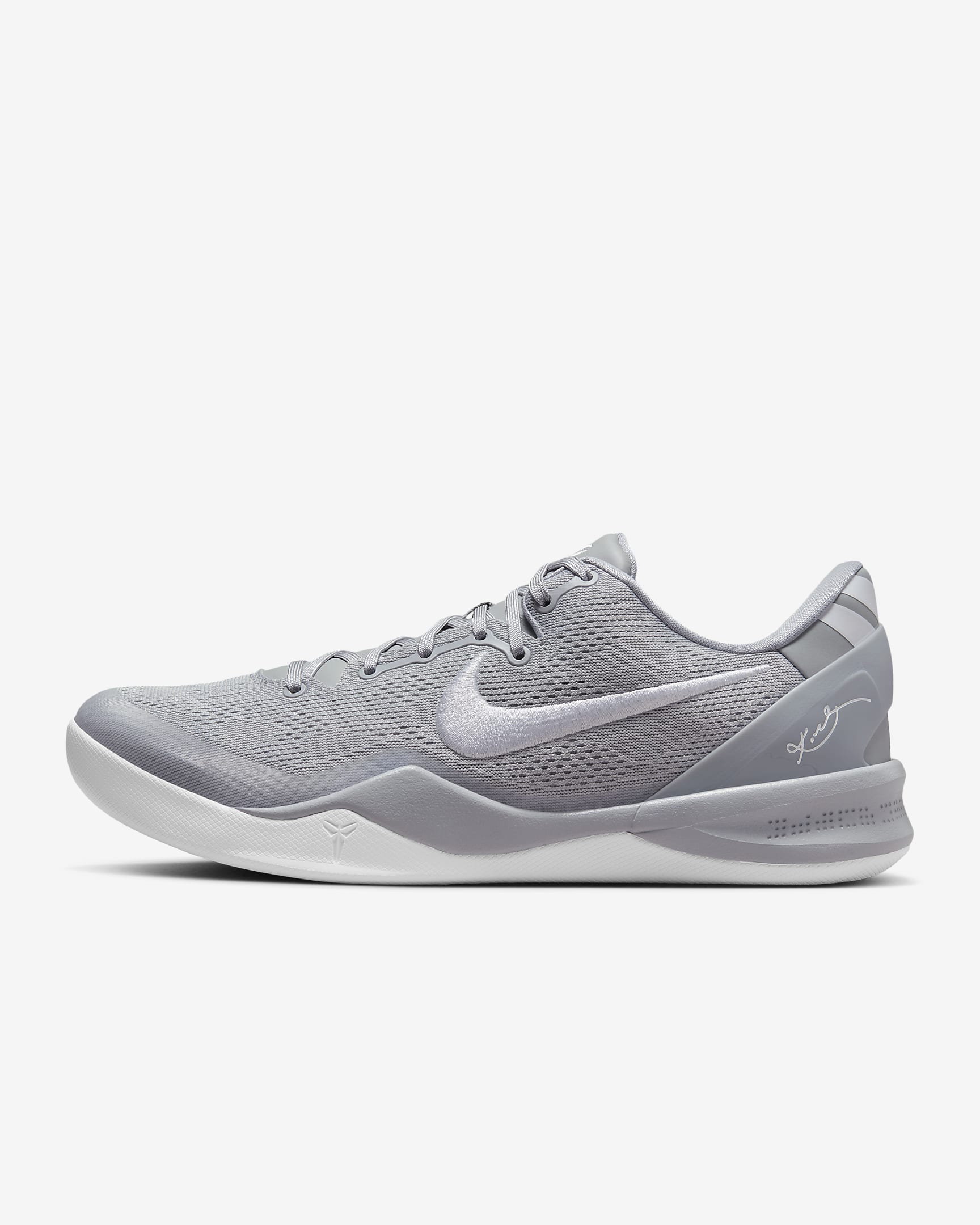 รองเท้าบาสเก็ตบอล Kobe VIII Protro - Wolf Grey/Wolf Grey/ขาว