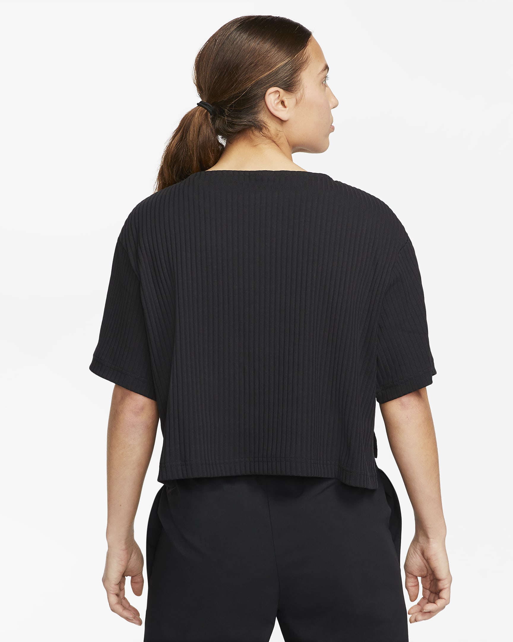 Nike Sportswear Women's Ribbed Jersey ShortSleeve Top. Nike LU