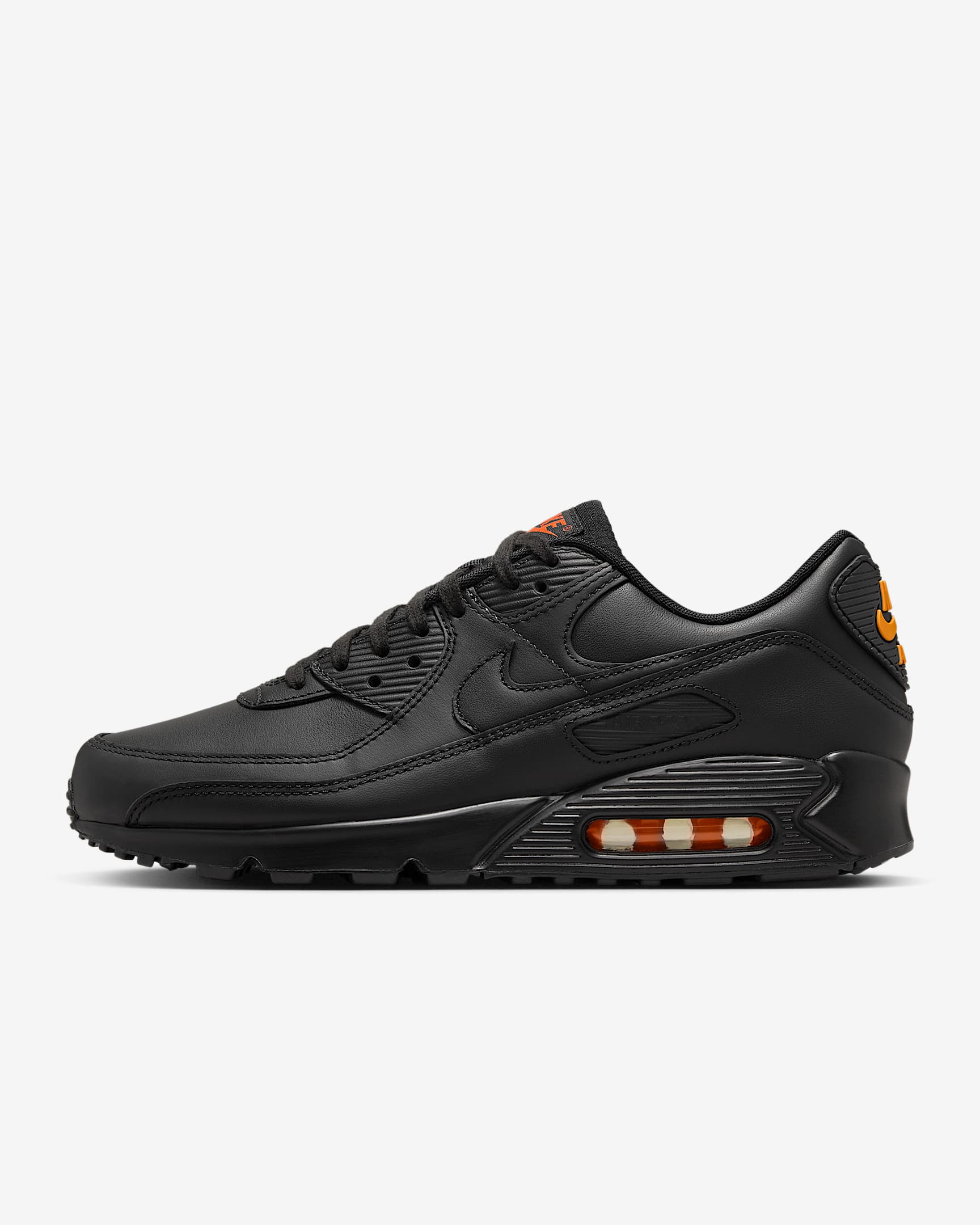 Sapatilhas Nike Air Max 90 para homem - Preto/Laranja Safety/Preto