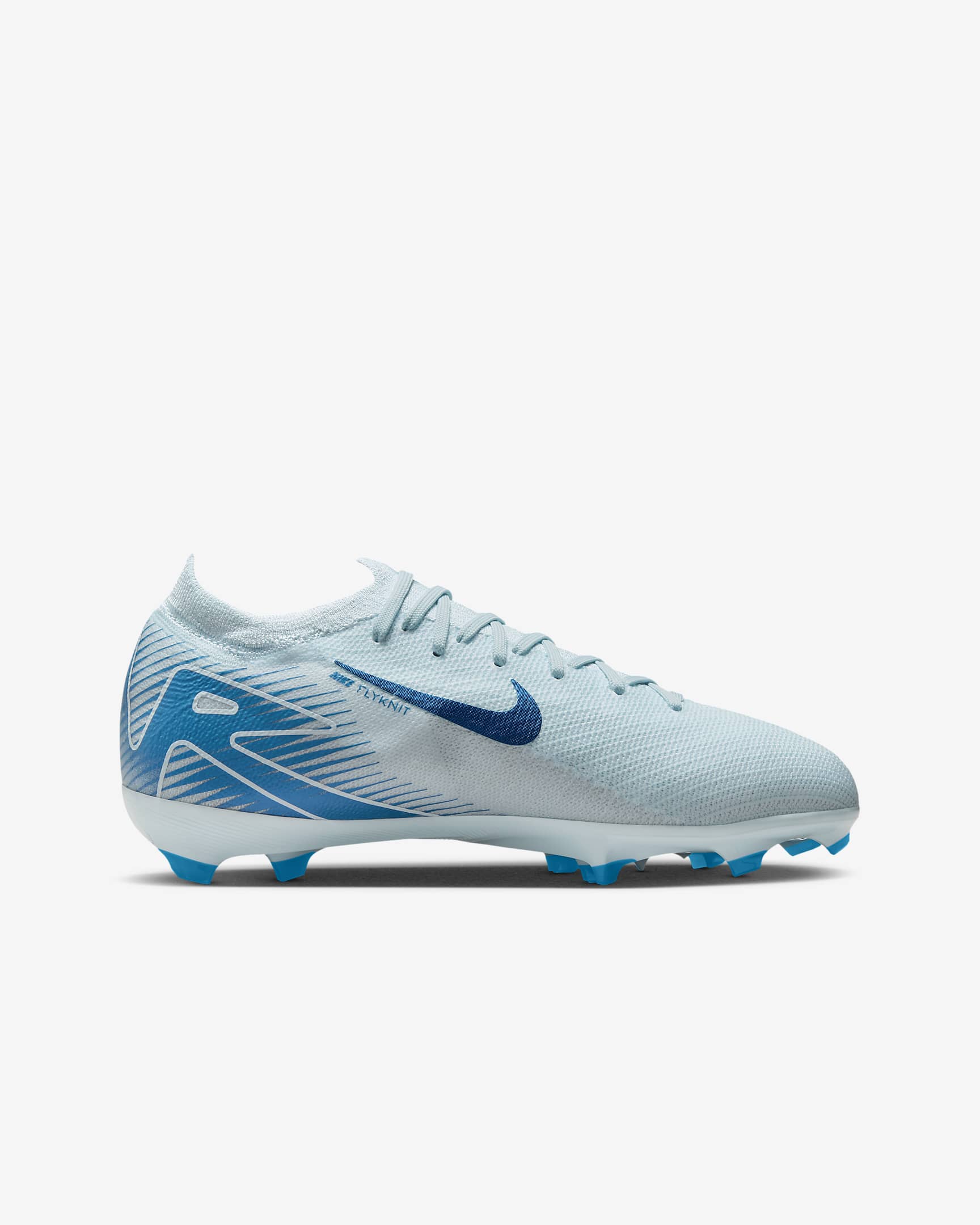 Nike Jr. Mercurial Vapor 16 Pro low-top voetbalschoenen voor kleuters/kids (stevige ondergrond) - Glacier Blue/Blue Orbit