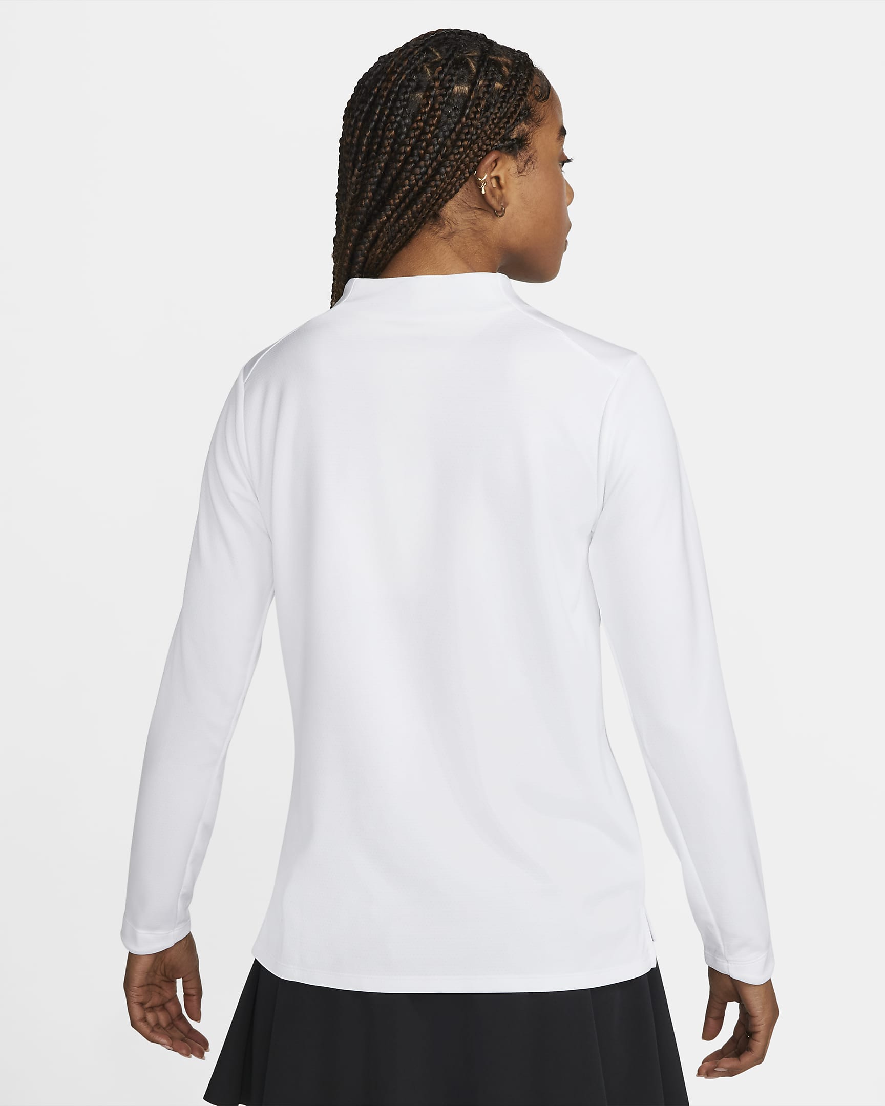 Nike Dri-FIT UV Advantage Women's 1/2-Zip Top - White/Black