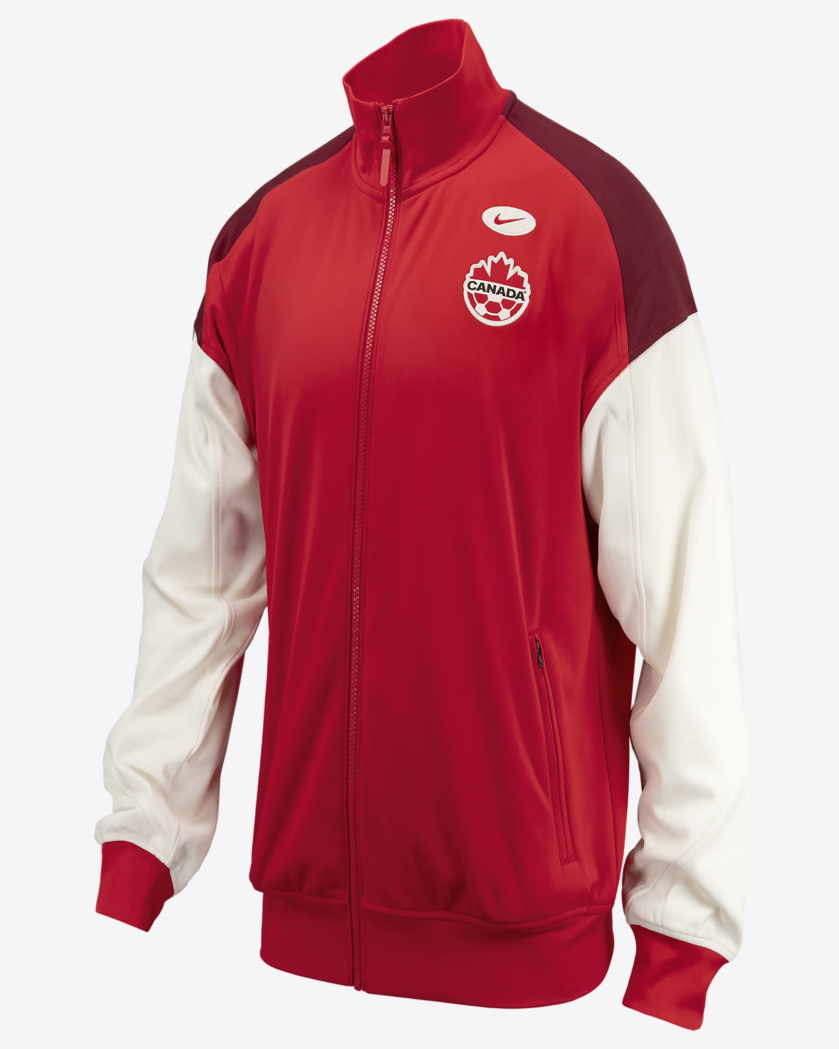 Canada Men's Nike Soccer Anthem Jacket - Red/Ivory