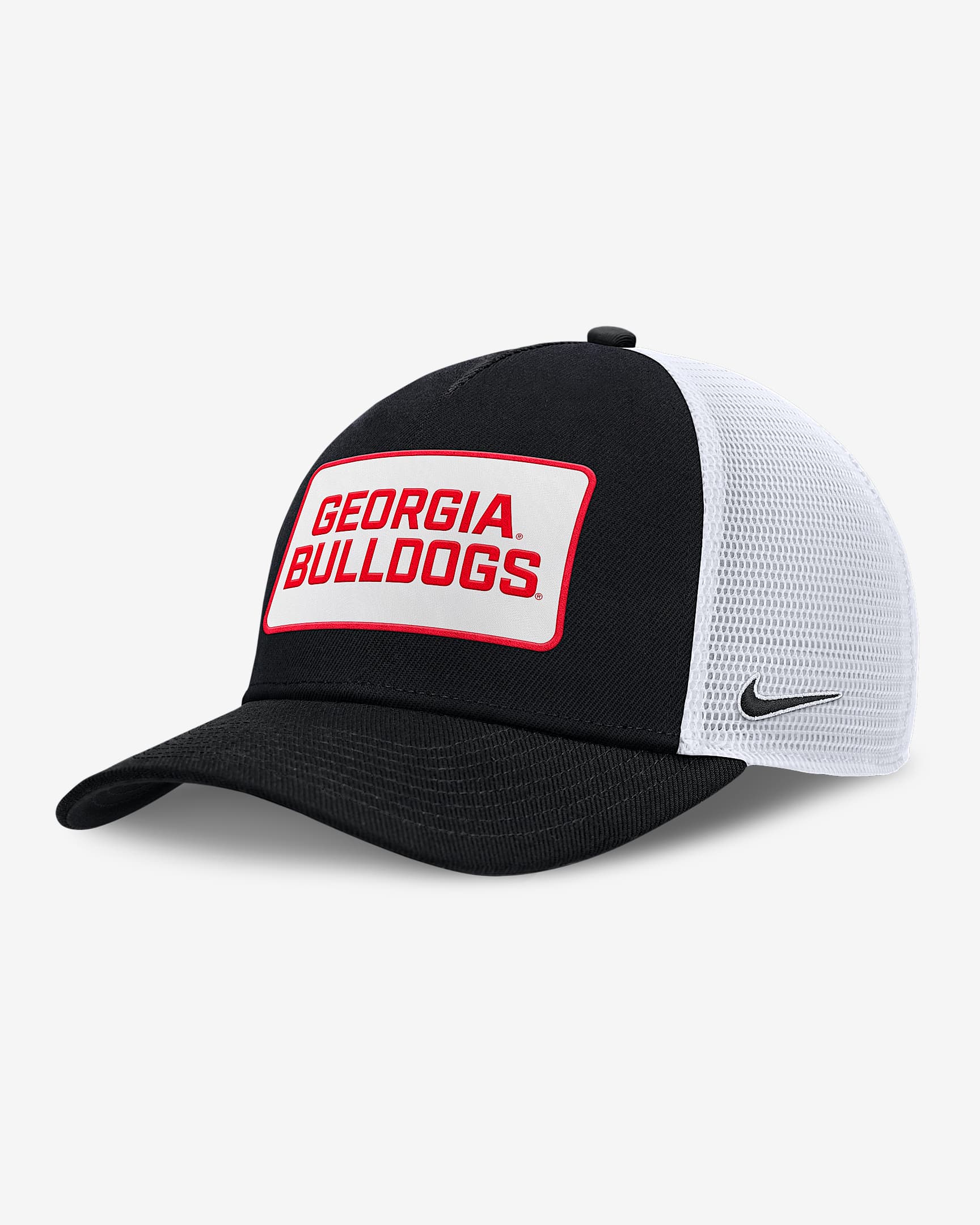Georgia On-Field Rise Men's Nike Nike College Trucker Adjustable Hat - Black