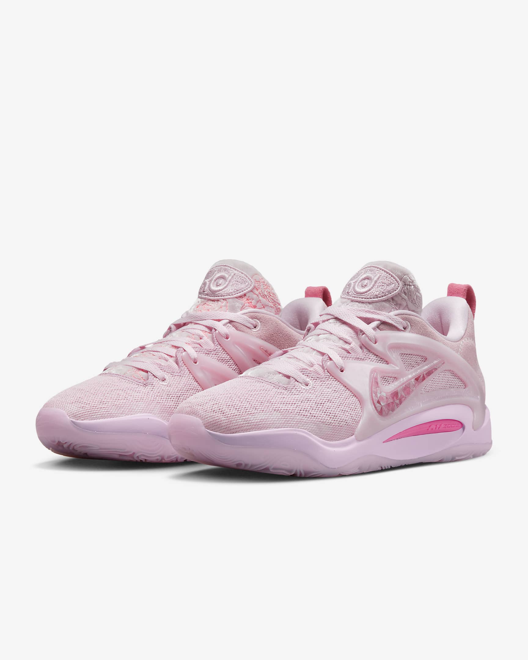 KD15 EP Basketball Shoes - Pink Foam/Light Arctic Pink/Hyper Pink/Light Orewood Brown