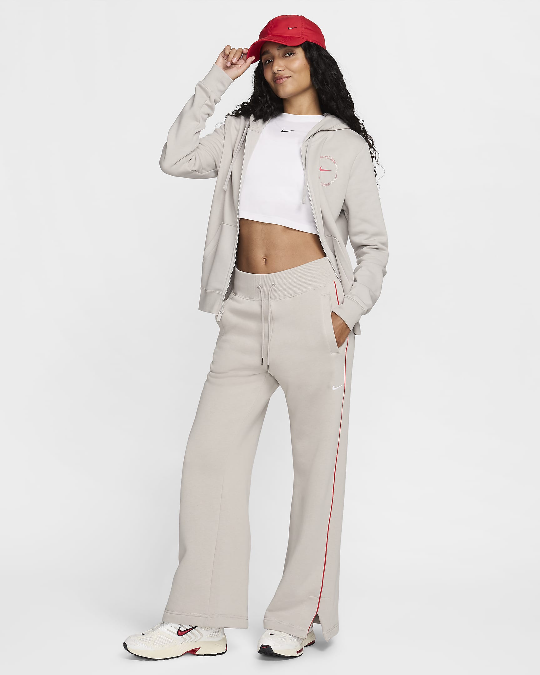 Nike Sportswear Phoenix Fleece Women's Trousers - Light Iron Ore