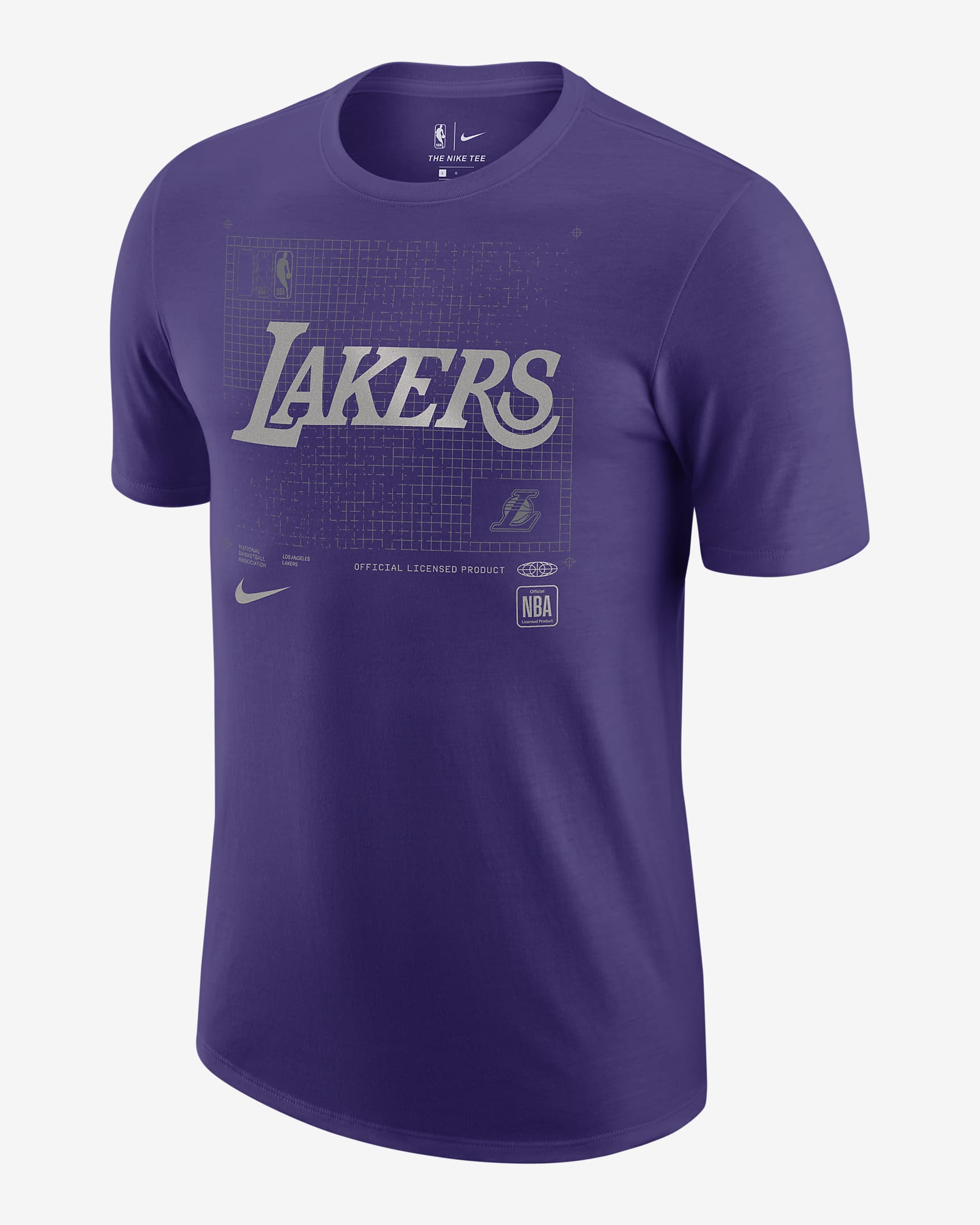 Los Angeles Lakers Courtside Chrome Men's Nike NBA T-Shirt - Court Purple