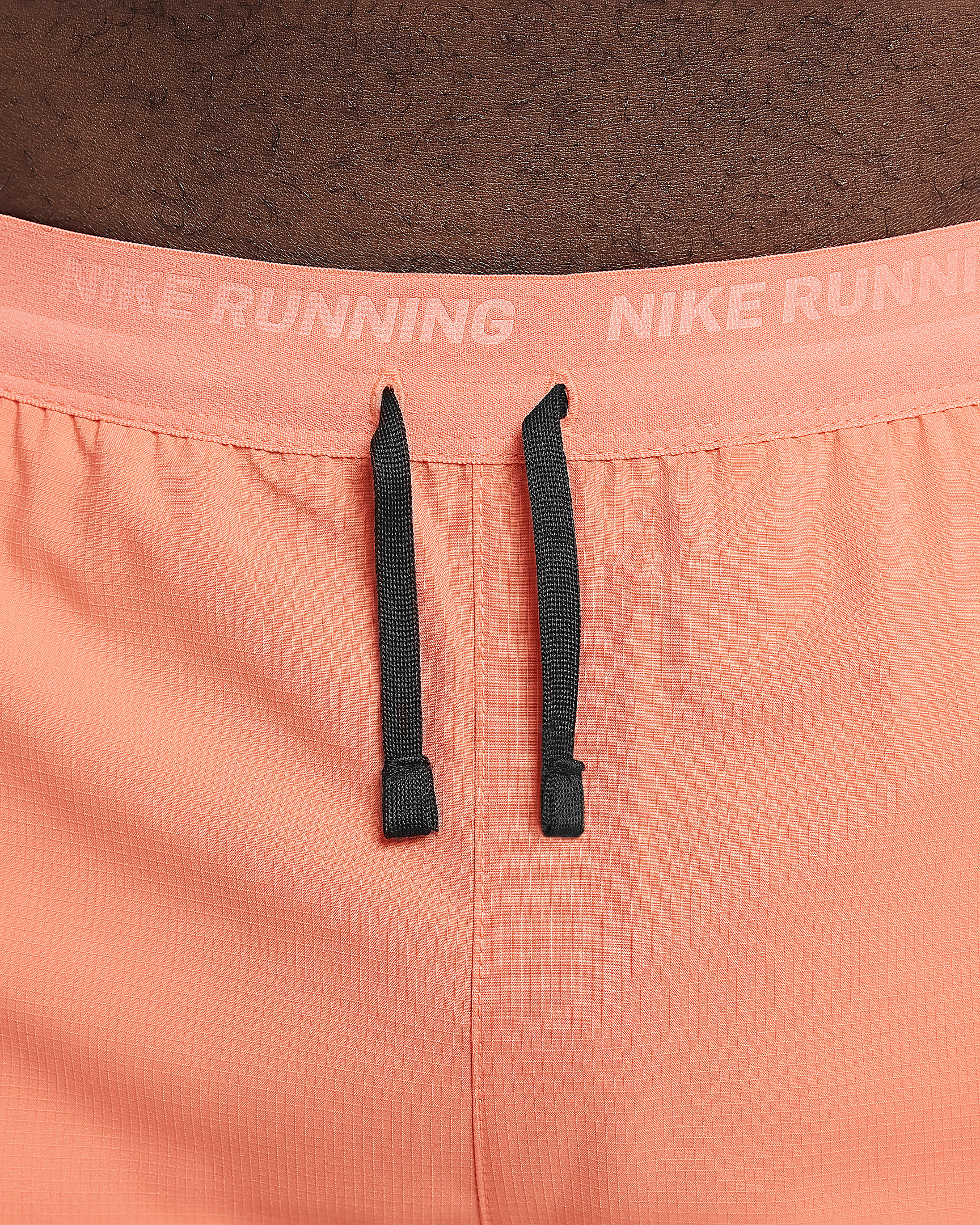 Nike Stride Men's Dri-FIT 13cm (approx.) Hybrid Running Shorts - Light Wild Mango/Vintage Coral/Black