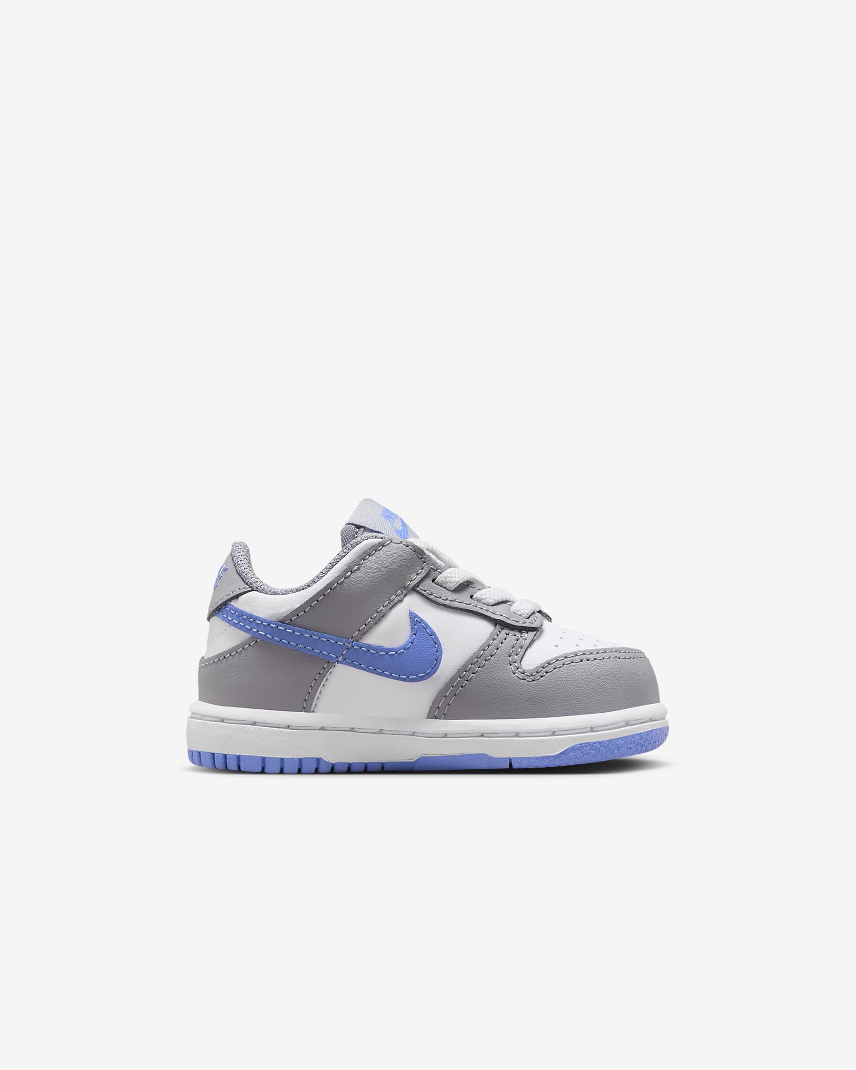 Nike Dunk Low cipő babáknak - Fehér/Cement Grey/Royal Pulse