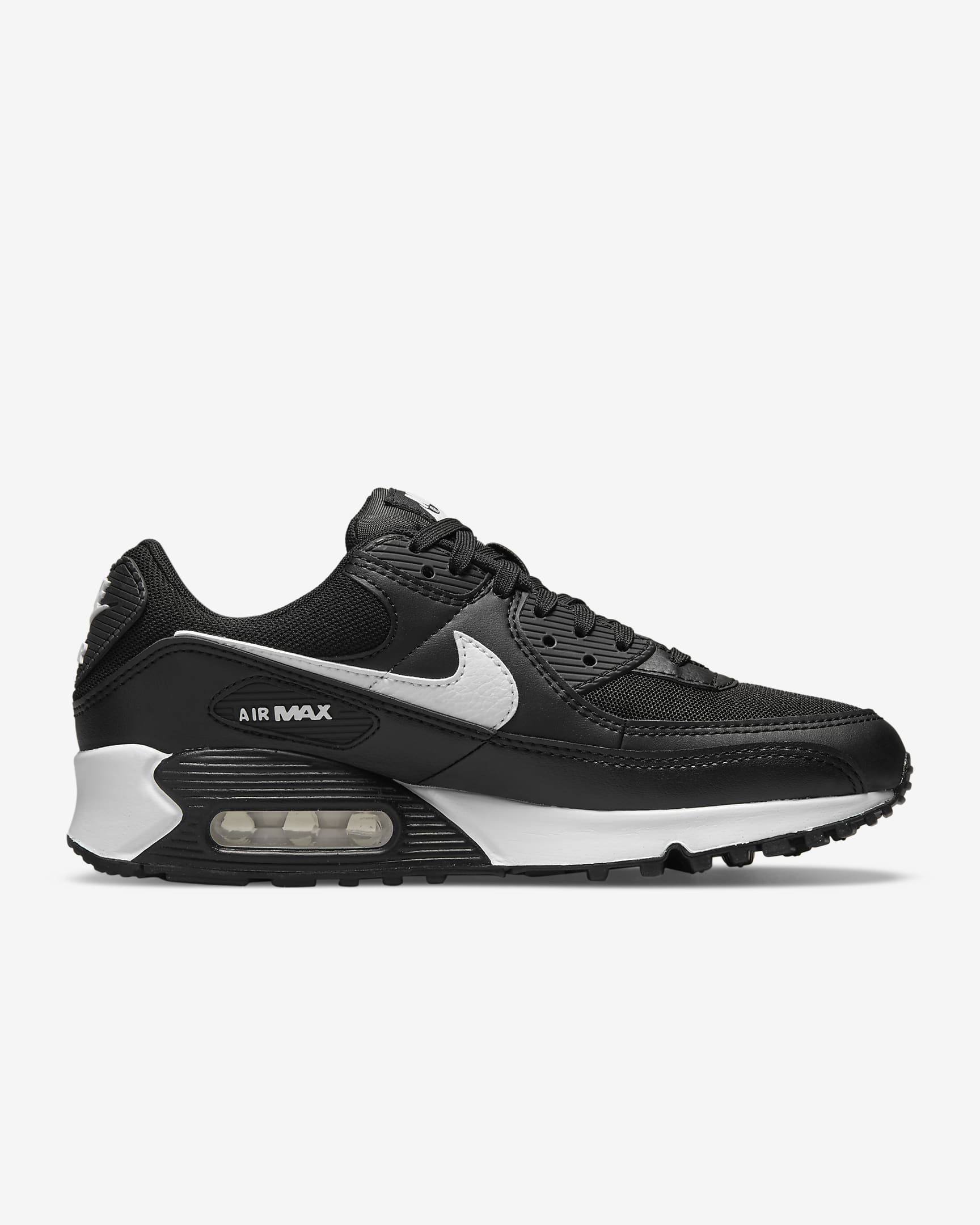 Nike Air Max 90 Women's Shoes - Black/Black/White