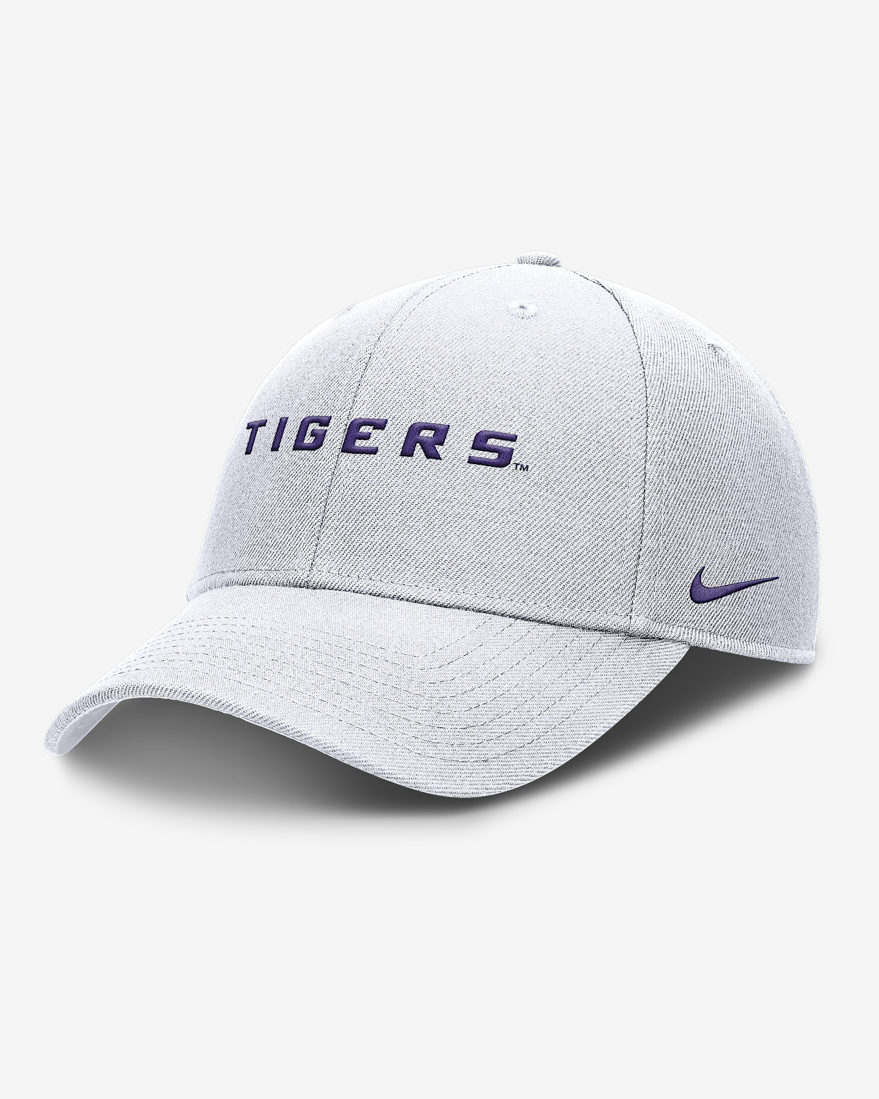 LSU On-Field Rise Gameday Men's Nike Dri-FIT College Trucker Adjustable Hat - White